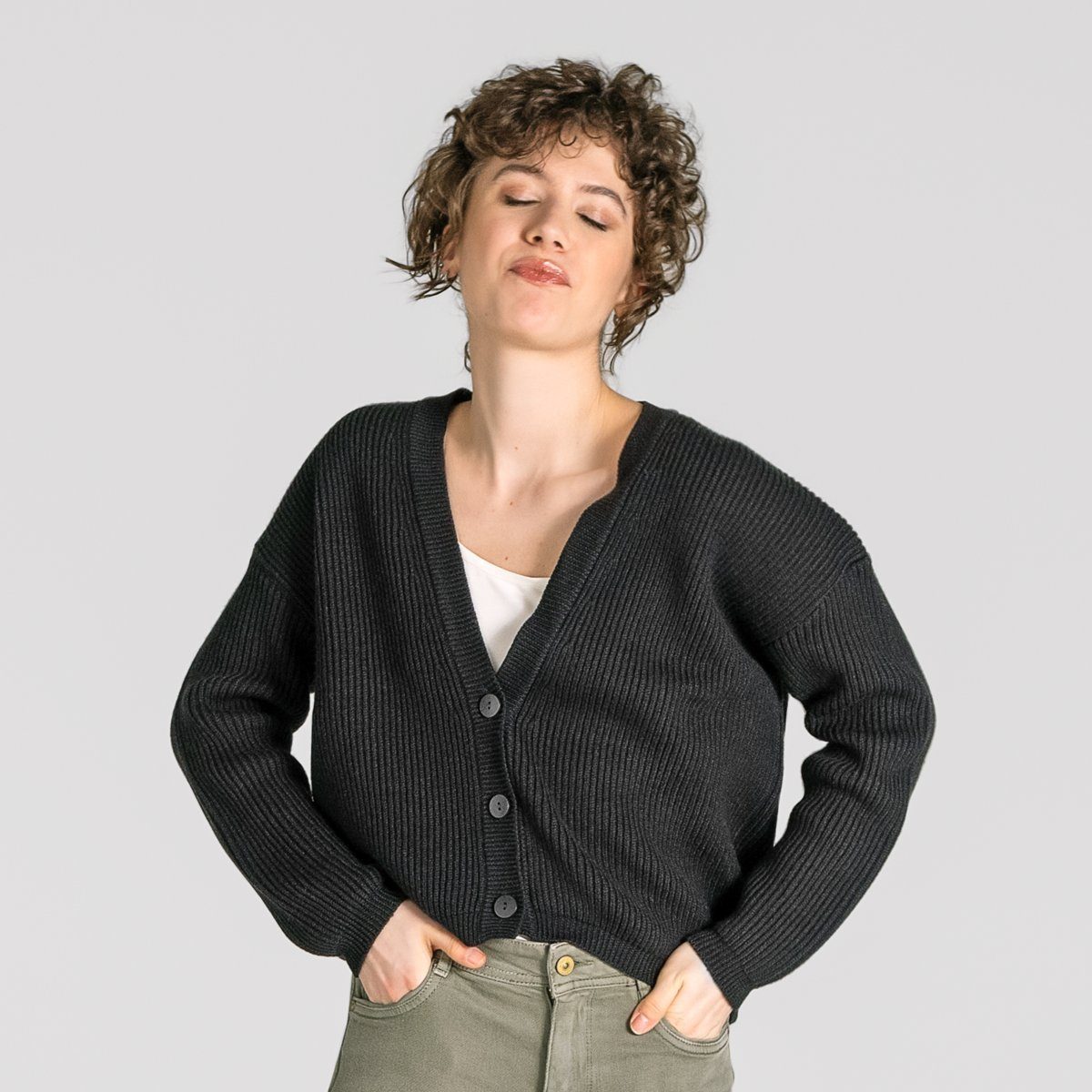 trueStory Strickjacke ALFREY Kuschelig weiche Bio-Merinowolle günstig online kaufen