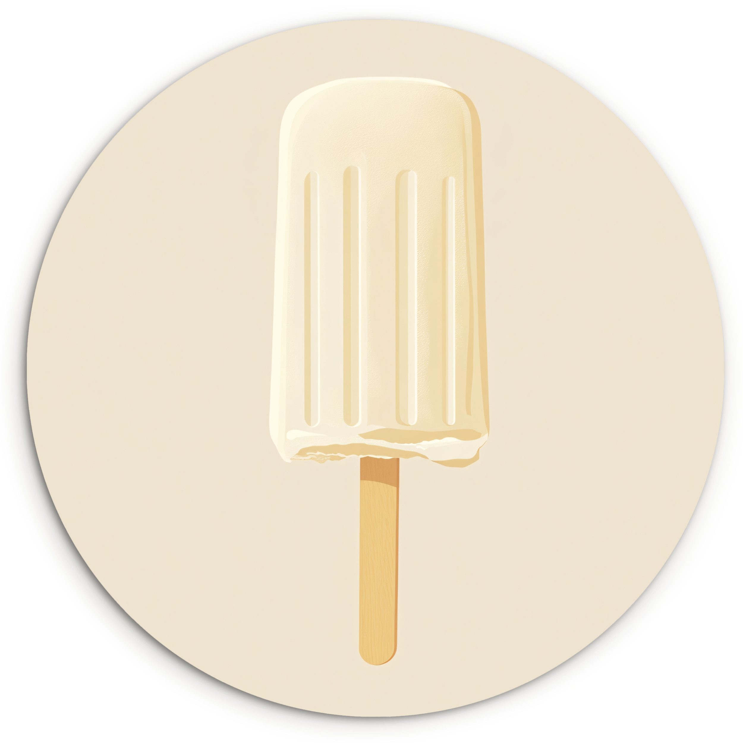 Eistüte - Stiel - Beige