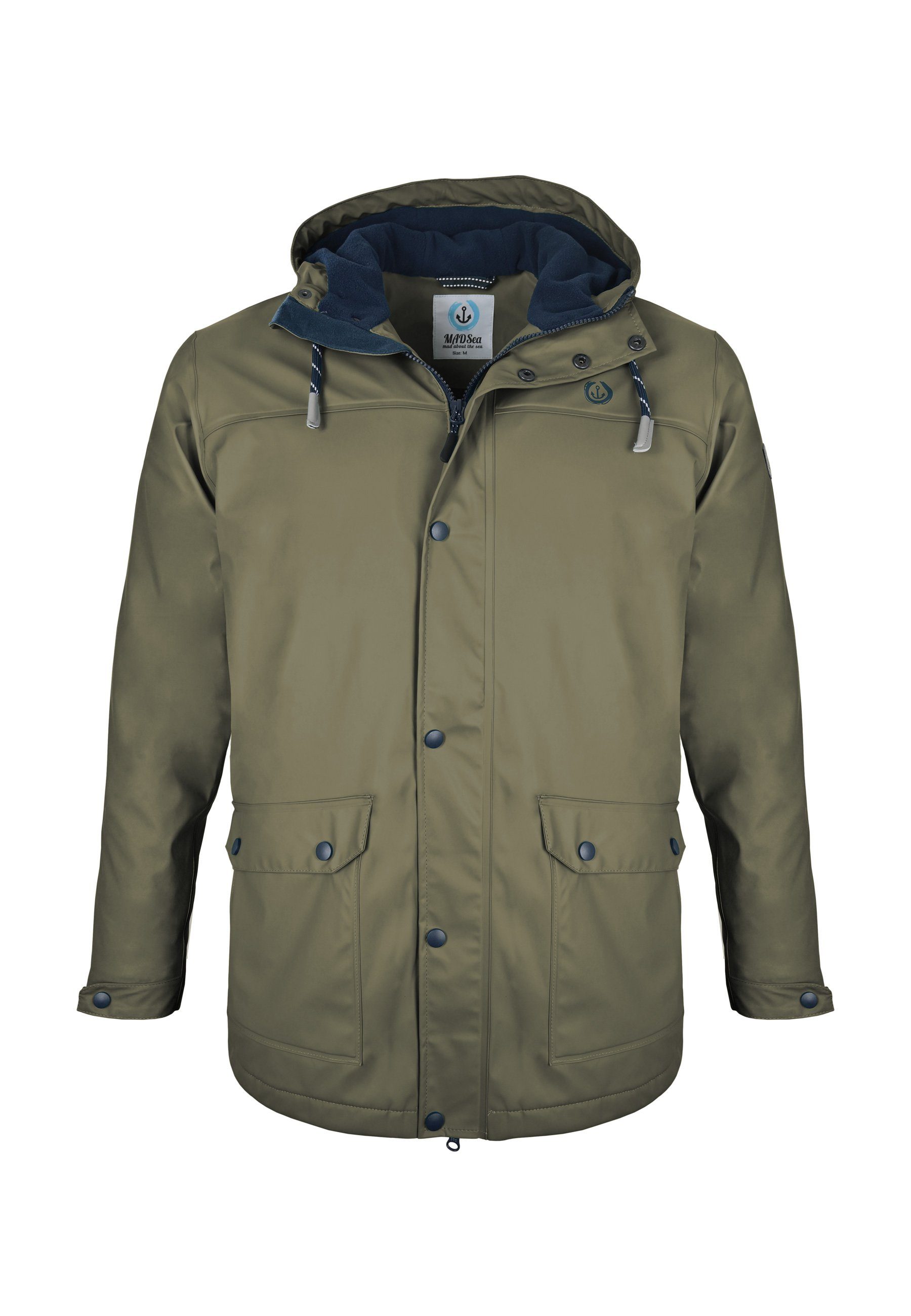 MADSea Winterjacke Friesennerz Regenparka mit kuscheligem Fleeceinnenfutter