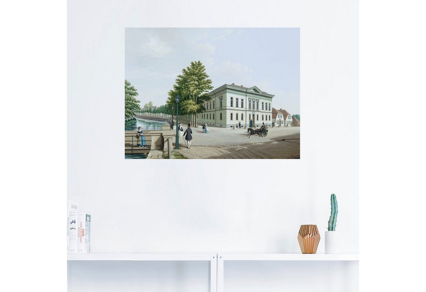 Artland Wandbild »Das Prinzenpalais in Oldenburg. Um 1848«, Gebäude (1 Stück), in vielen Größen & Produktarten -Leinwandbild, Poster, Wandaufkleber / Wandtattoo auch für Badezimmer geeignet-kaufen