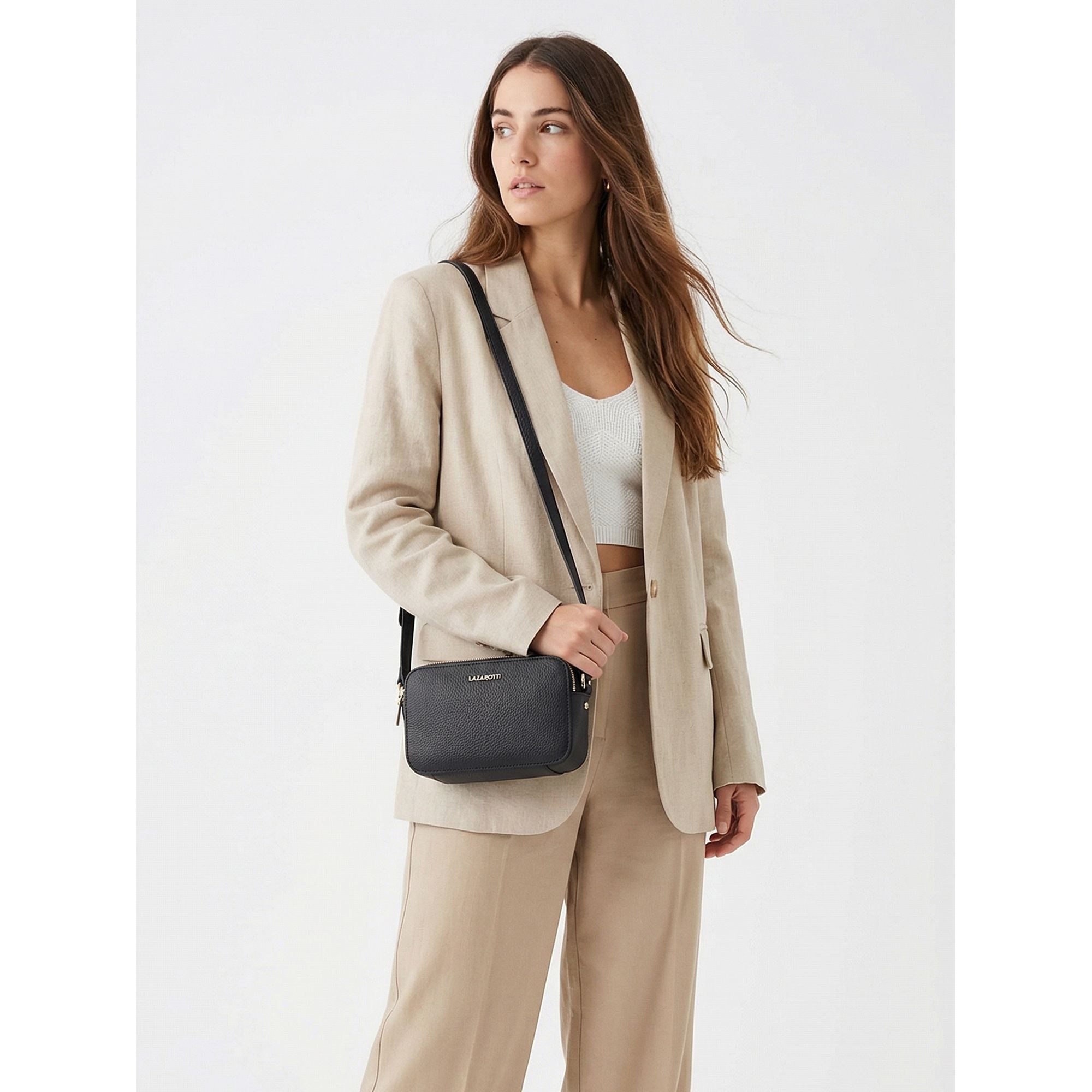 Lazarotti Umhängetasche Bologna Leather, Leder günstig online kaufen