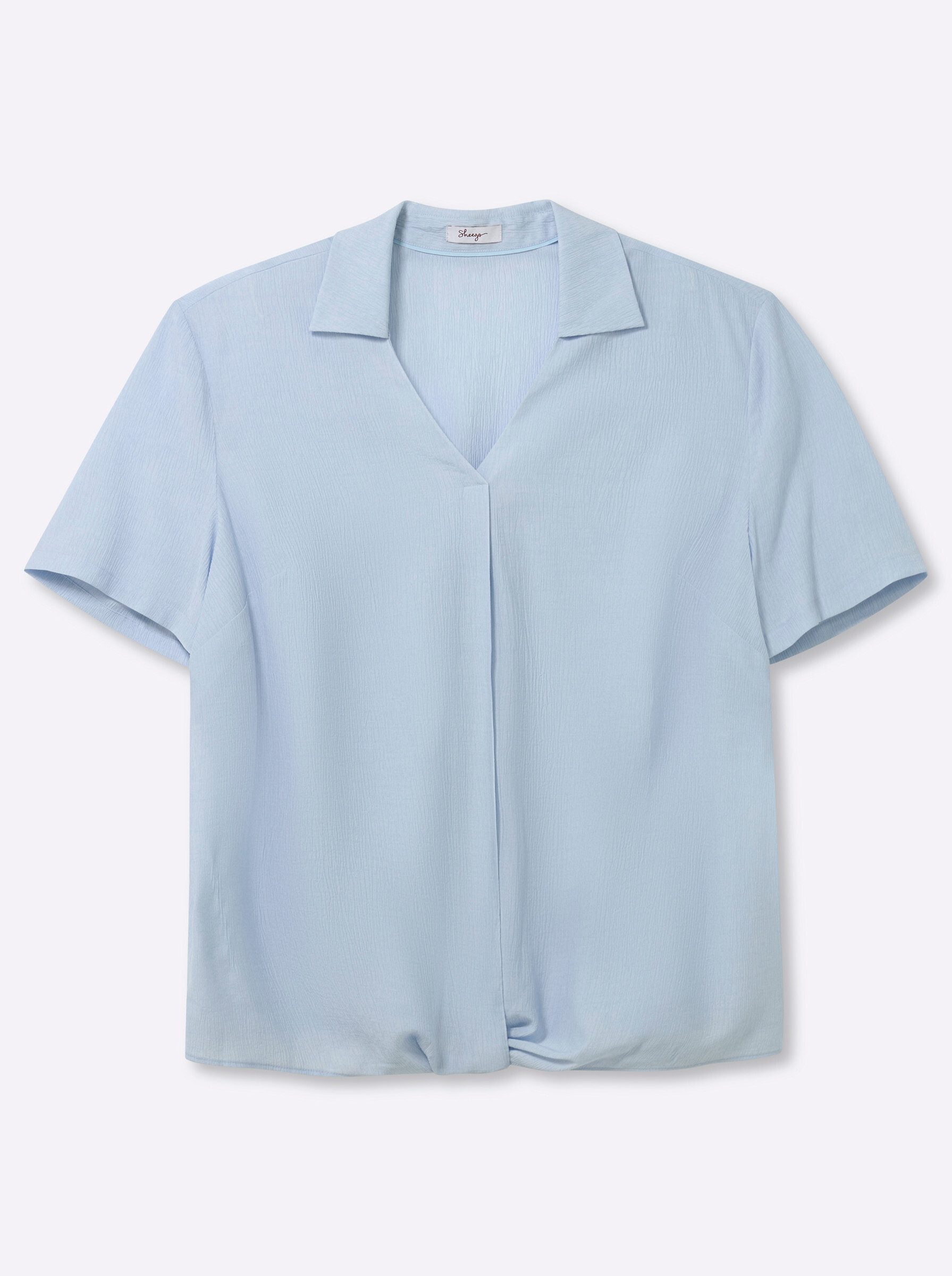 Sheego Klassische Bluse Tunika Kurzarm