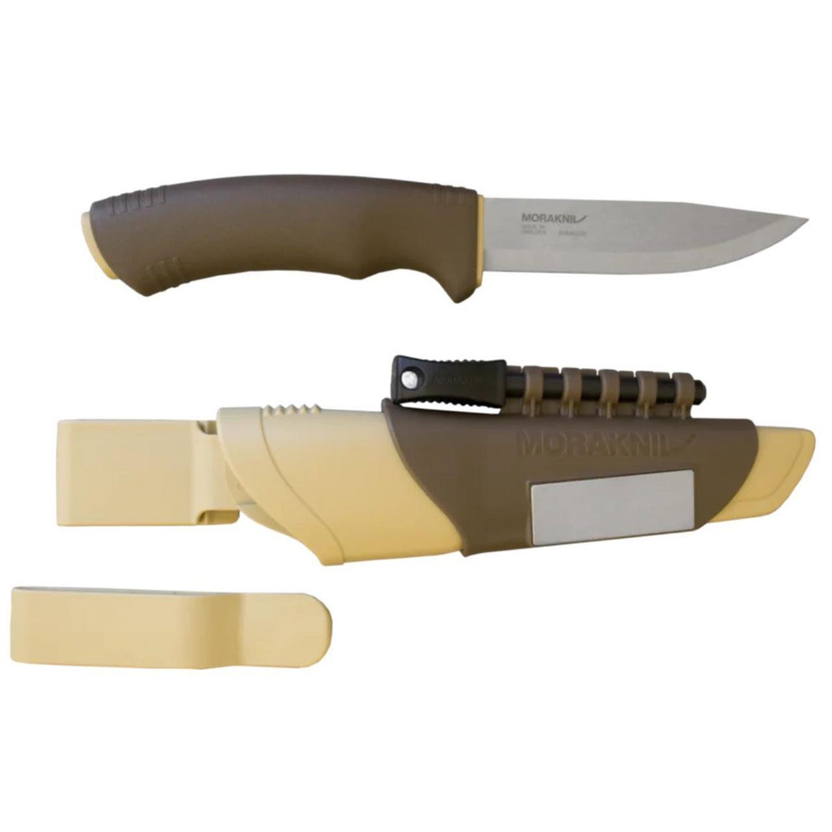 Morakniv Taschenmesser Bushcraft (S) - Outdoormesser Olivgrün / Beige