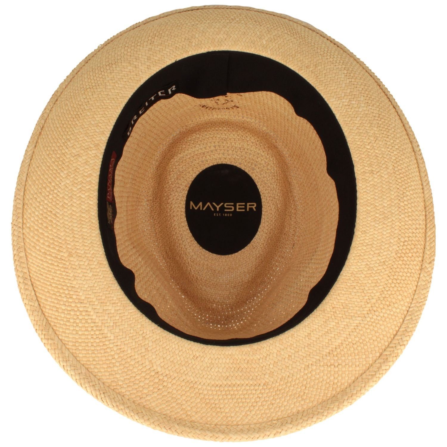 Strohhut Manuel natur/7001 Bogart Panamahut Crochet mit Stoffband 0004 gewebtem beige Mayser