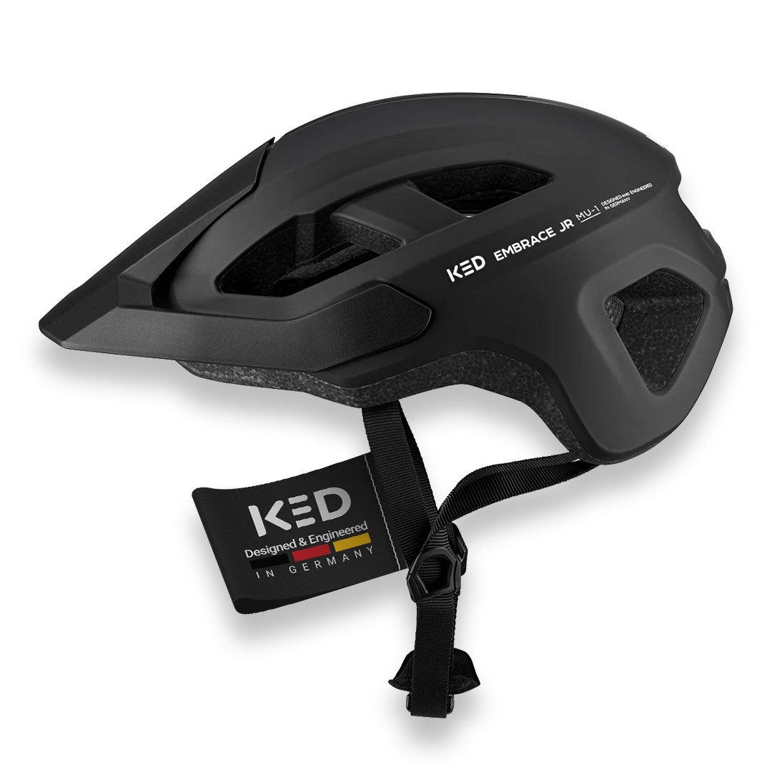 KED Fahrradhelm Embrace Jr Fahrradhelm für Jugendliche, mit LED Rücklicht und In-Mold Technologie