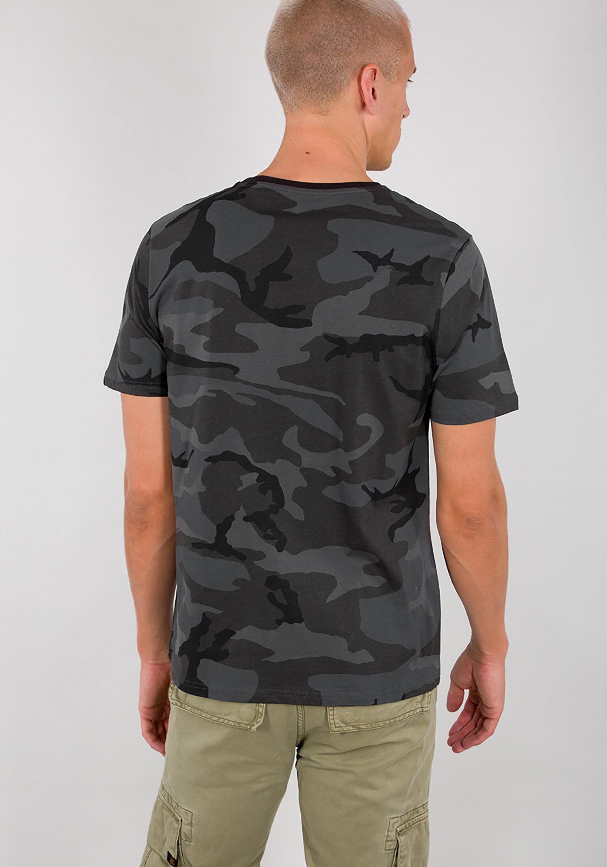 Alpha Industries T-Shirt Alpha Industries - black T-Shirt Camo camo Men T-Shirts Basic