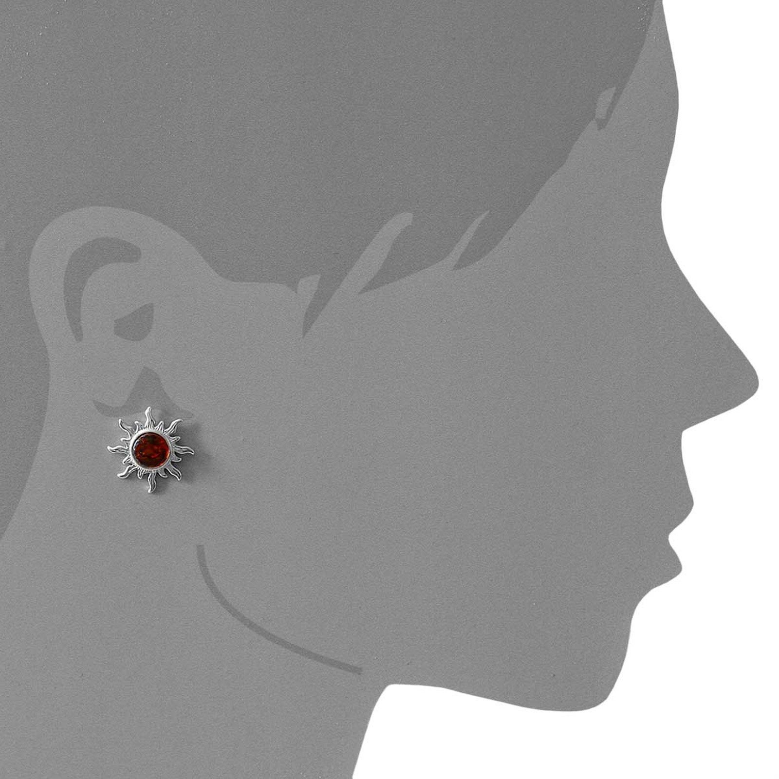 OSTSEE-SCHMUCK Paar Ohrstecker Ostsee-Schmuck Ohrstecker Sonne günstig online kaufen