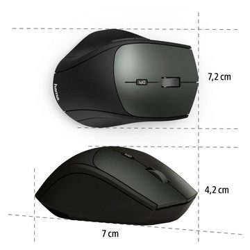 Hama Optische 6-Tasten-Funkmaus "MW-600", Dual-Modus Mit USB-C/USB-A Maus