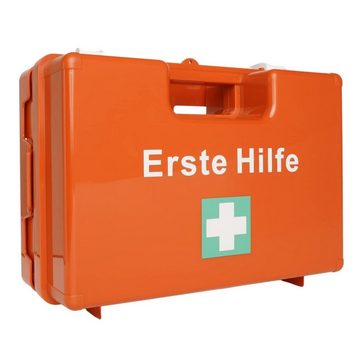 FireMat Erste-Hilfe-Koffer Premium DIN 13157: 64-teilig + Wandhalter & Rettungsschilder, (1 St)