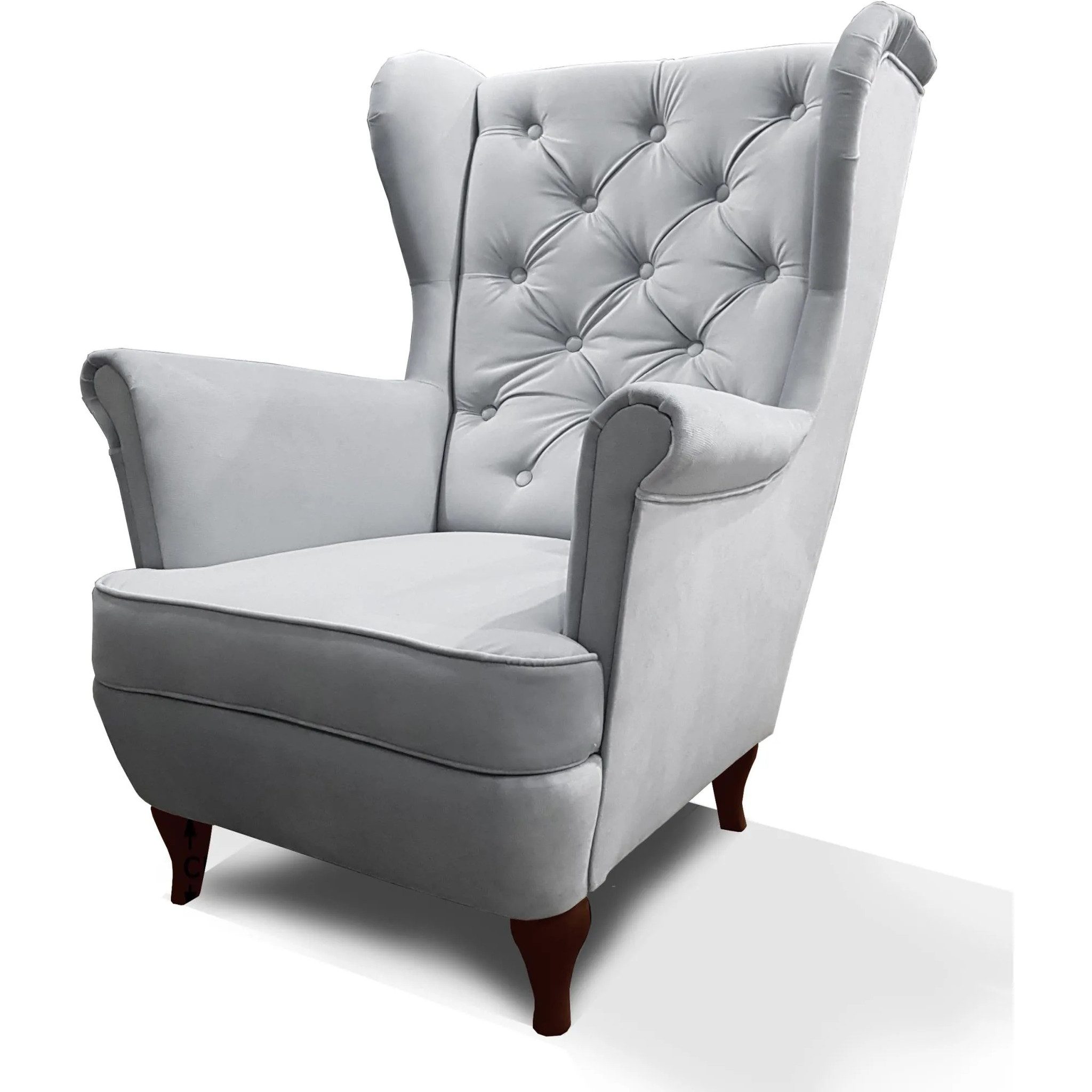 Beautysofa Ohrensessel Sessel FALCO Chesterfield Wohnzimmersessel günstig online kaufen