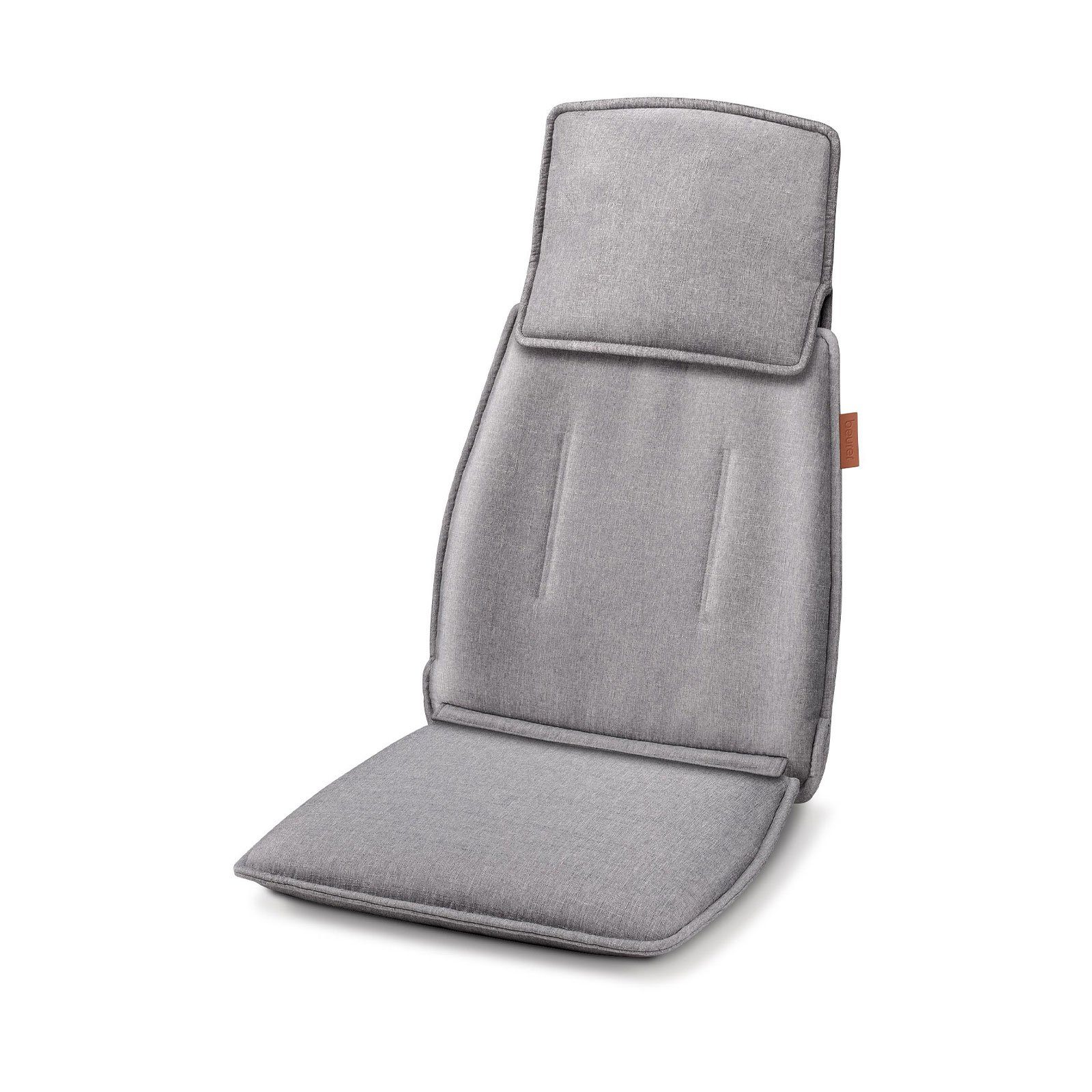 BEURER Massagegerät MG 330 Shiatsu-Massagesitzauflage Grau, Nackenbereich einstellbar, 4D handsimulierende Massageköpfe