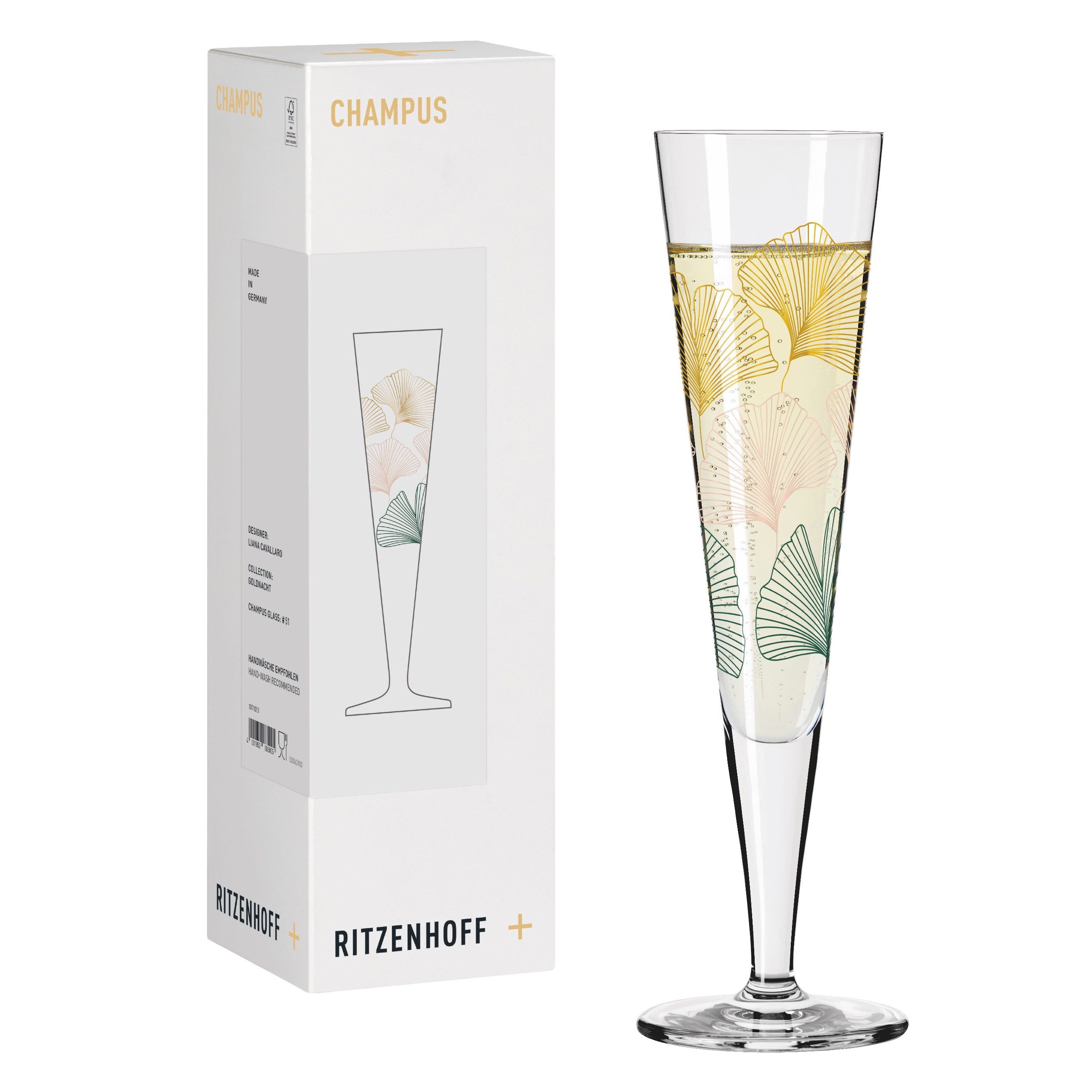 Ritzenhoff Champagnerglas Goldnacht