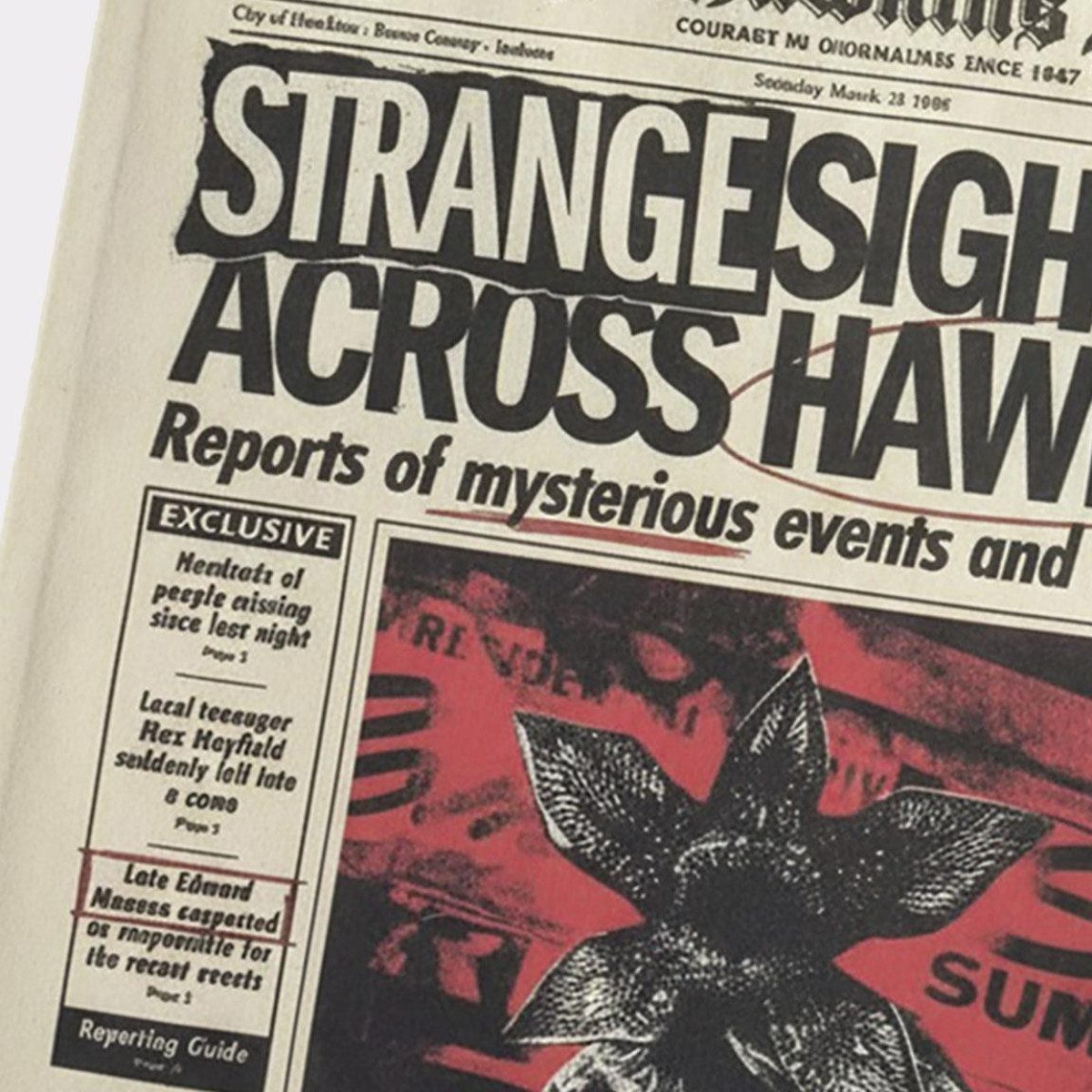 Stranger things Shopper Stranger Things Shopping Bag Tragetasche Stofftasch günstig online kaufen