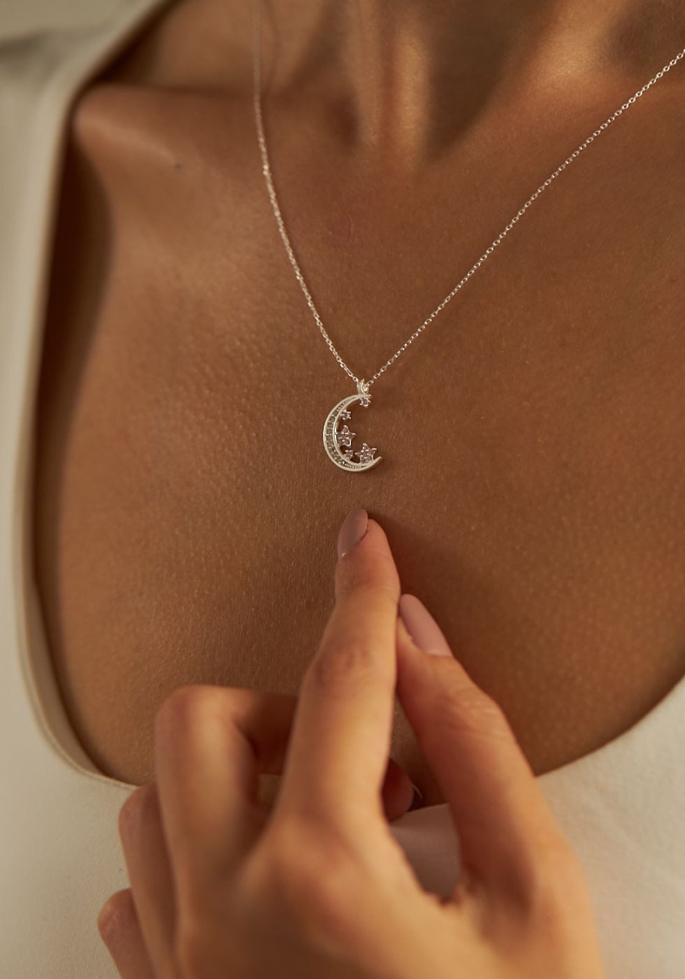 Charm-Kette Halskette Celestial 925 Sterling Silber