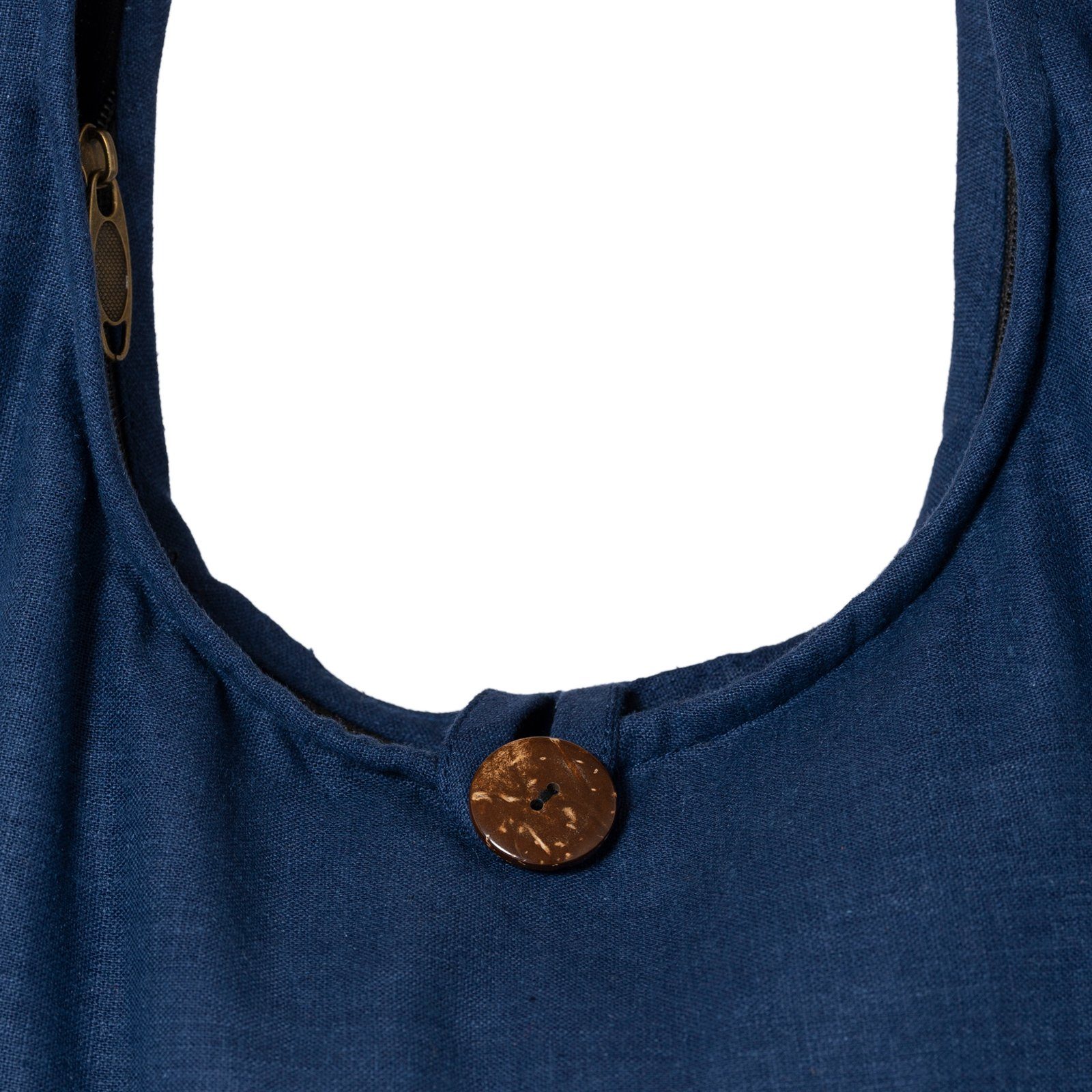 PANASIAM Yogatasche Schulterbeutel einfarbig Schultertasche oder 2 Hanf aus Größen, Umhängetasche Strandtasche als Handtasche auch Blau Wickeltasche in