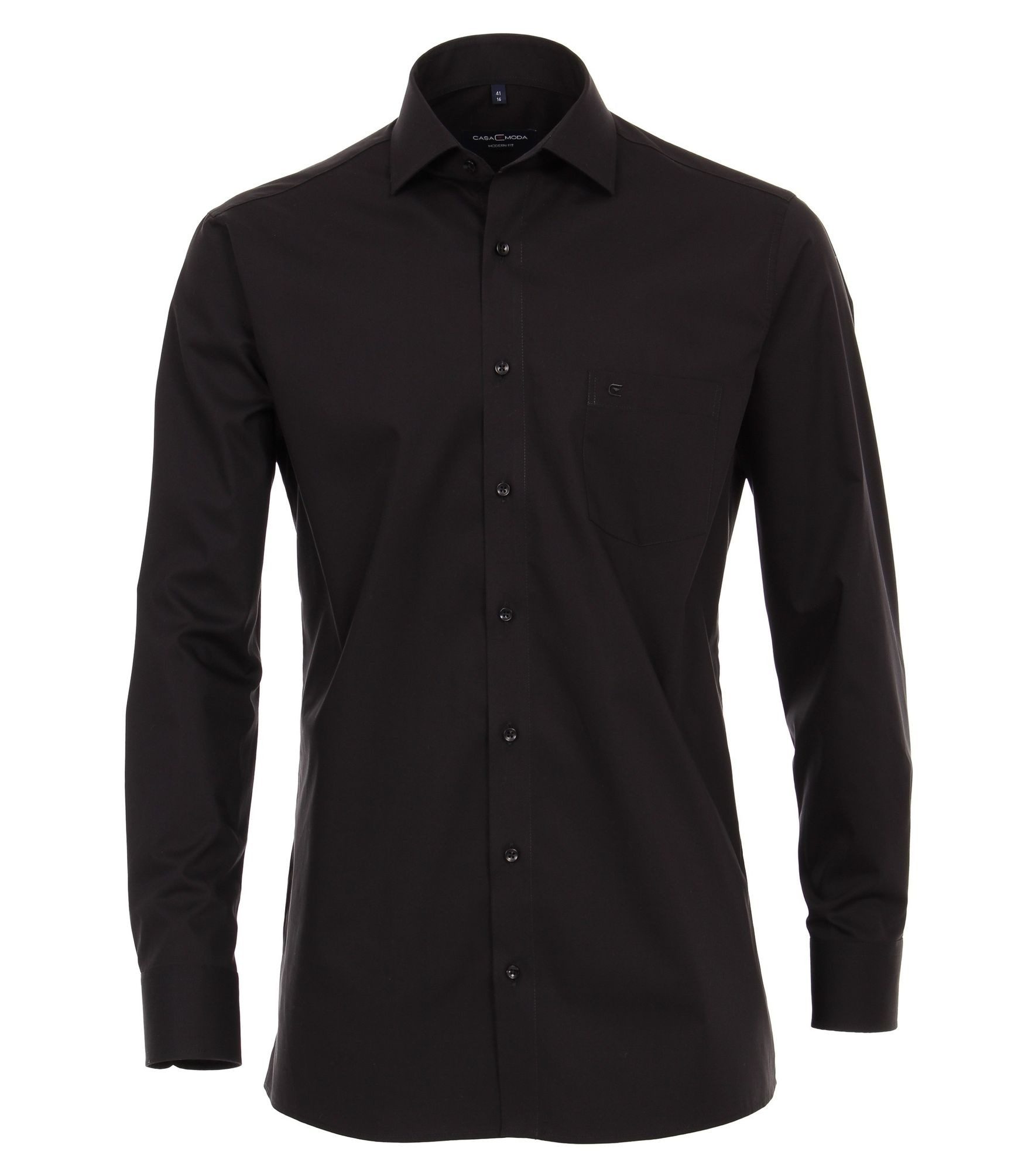CASAMODA Langarmhemd Hemd unifarben 69er Arm modern FitKent günstig online kaufen