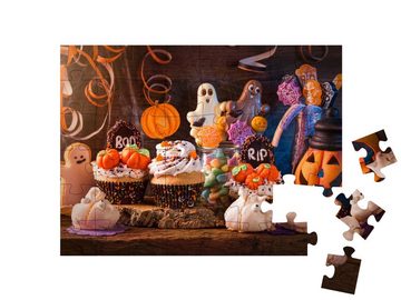 puzzleYOU Puzzle Süßigkeiten für die Halloween-Party, 48 Puzzleteile, puzzleYOU-Kollektionen Festtage