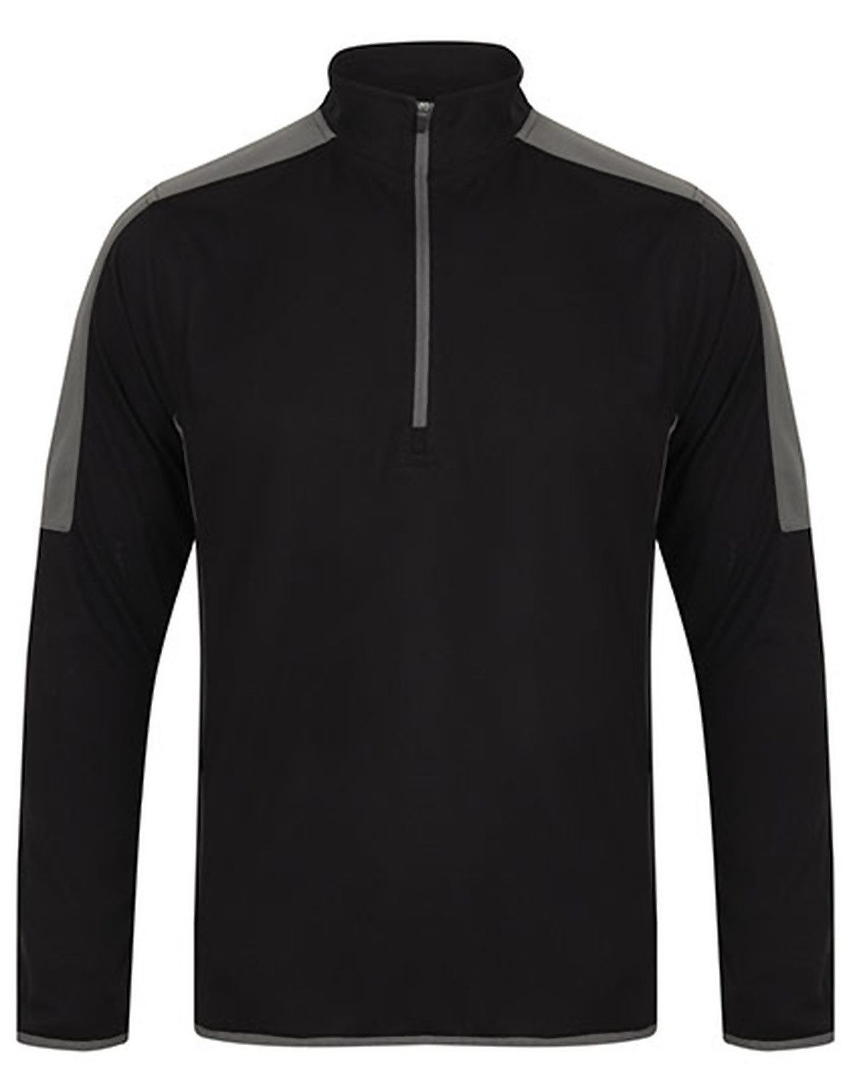 Finden+Hales Sweatshirt Adults 1/4 Zip Midlayer With Contrast Panelling günstig online kaufen