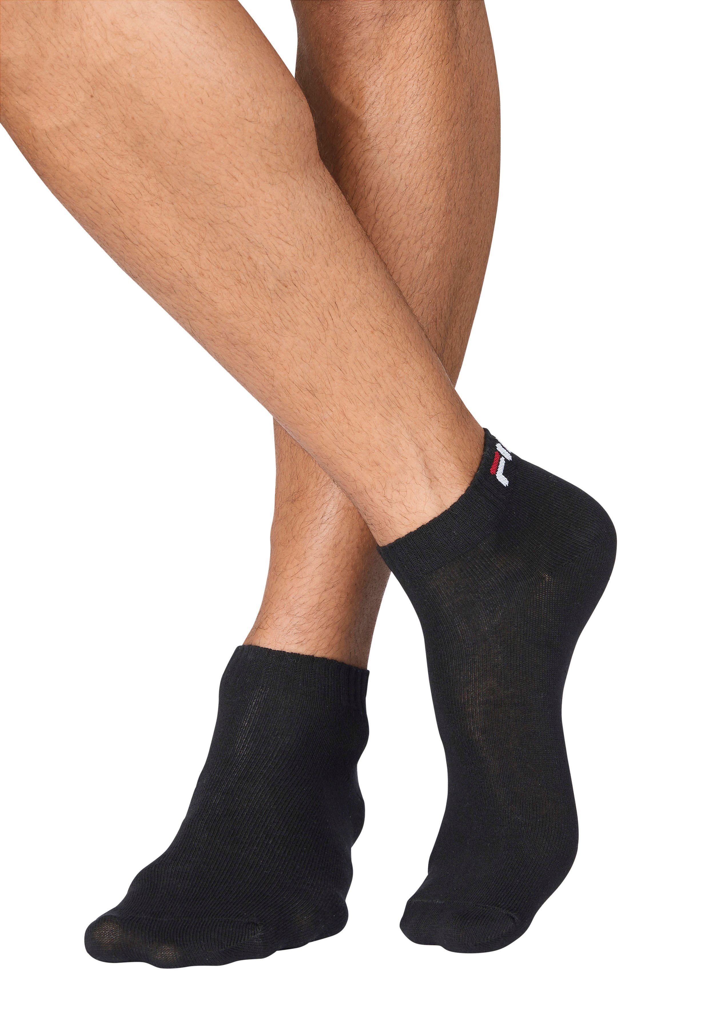 Fila Kurzsocken UNISEX INVISIBLE PLAIN SOCKS (6-Paar, 6 Paar) Baumwollmischung, Rippenbündchen, flache Zehennaht