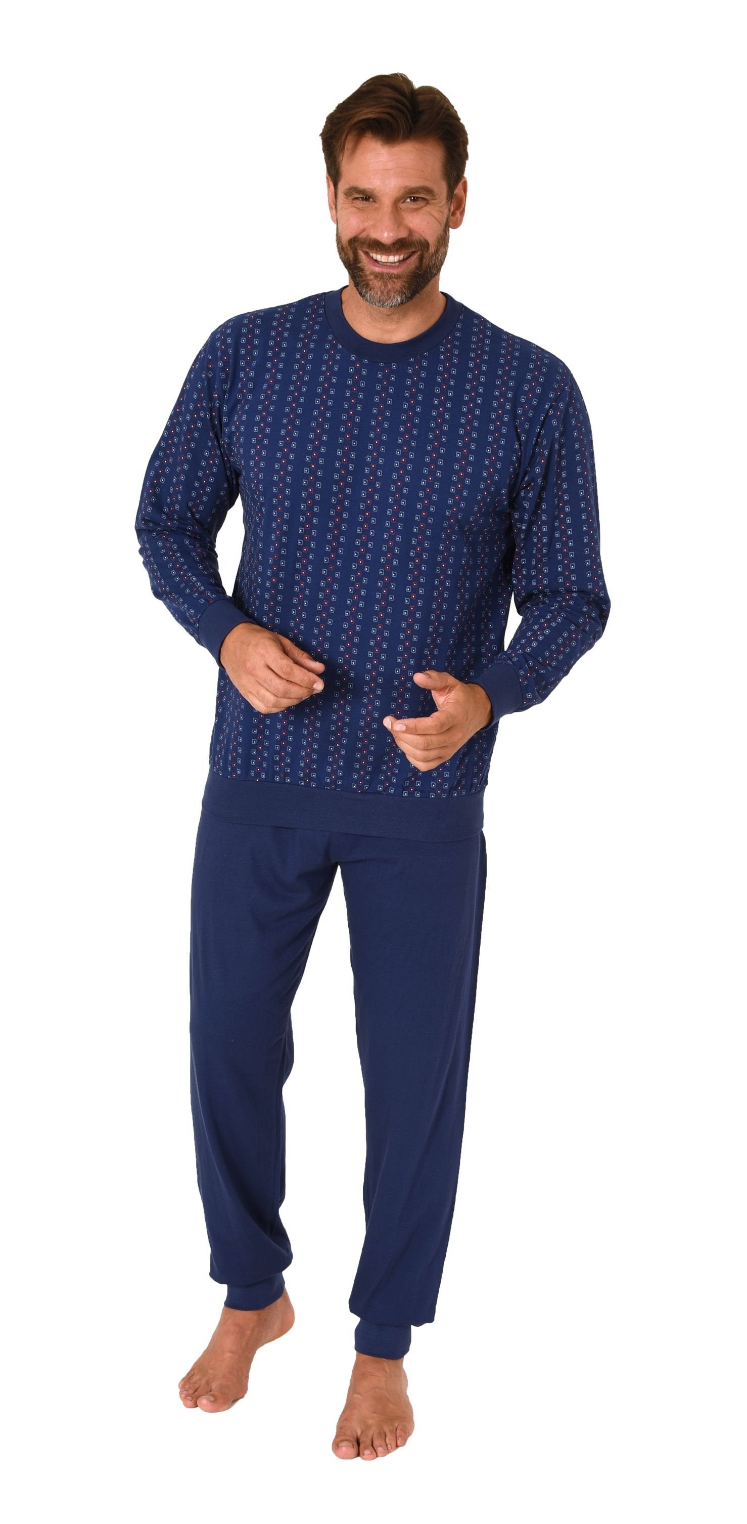 Normann Pyjama Herren Schlafanzug lang mit günstig online kaufen