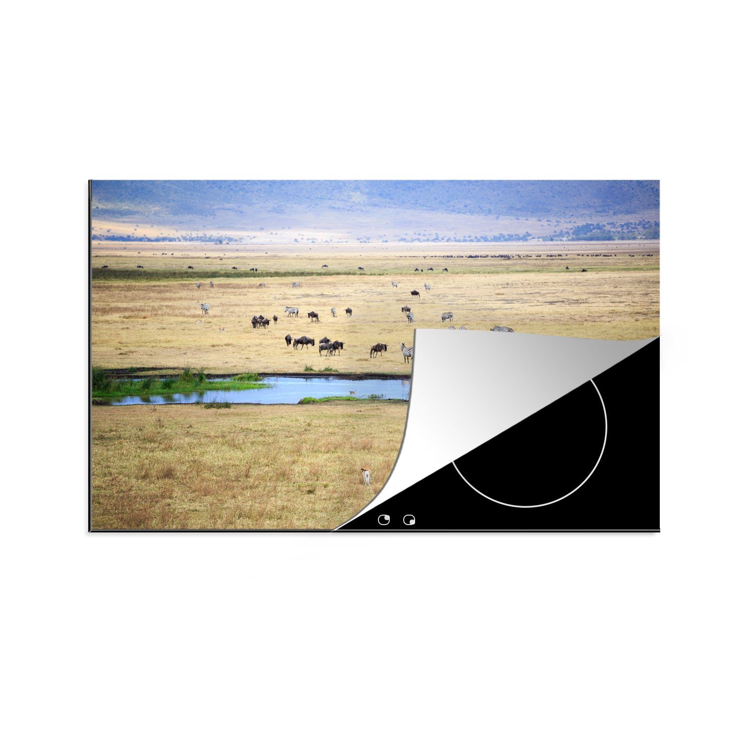 Induktionskochfeld Ceranfeldabdeckung Tiere Herdblende-/Abdeckplatte cm, 81x52 für MuchoWow - Schutz (1 Wild, tlg), die Vinyl, küche, - Safari