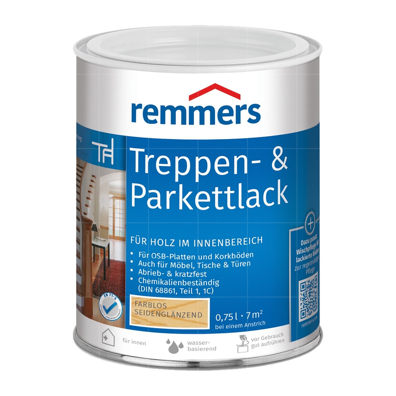 Remmers Treppen- und Parkettlack TREPPEN- & PARKETTLACK - 0.75 LTR