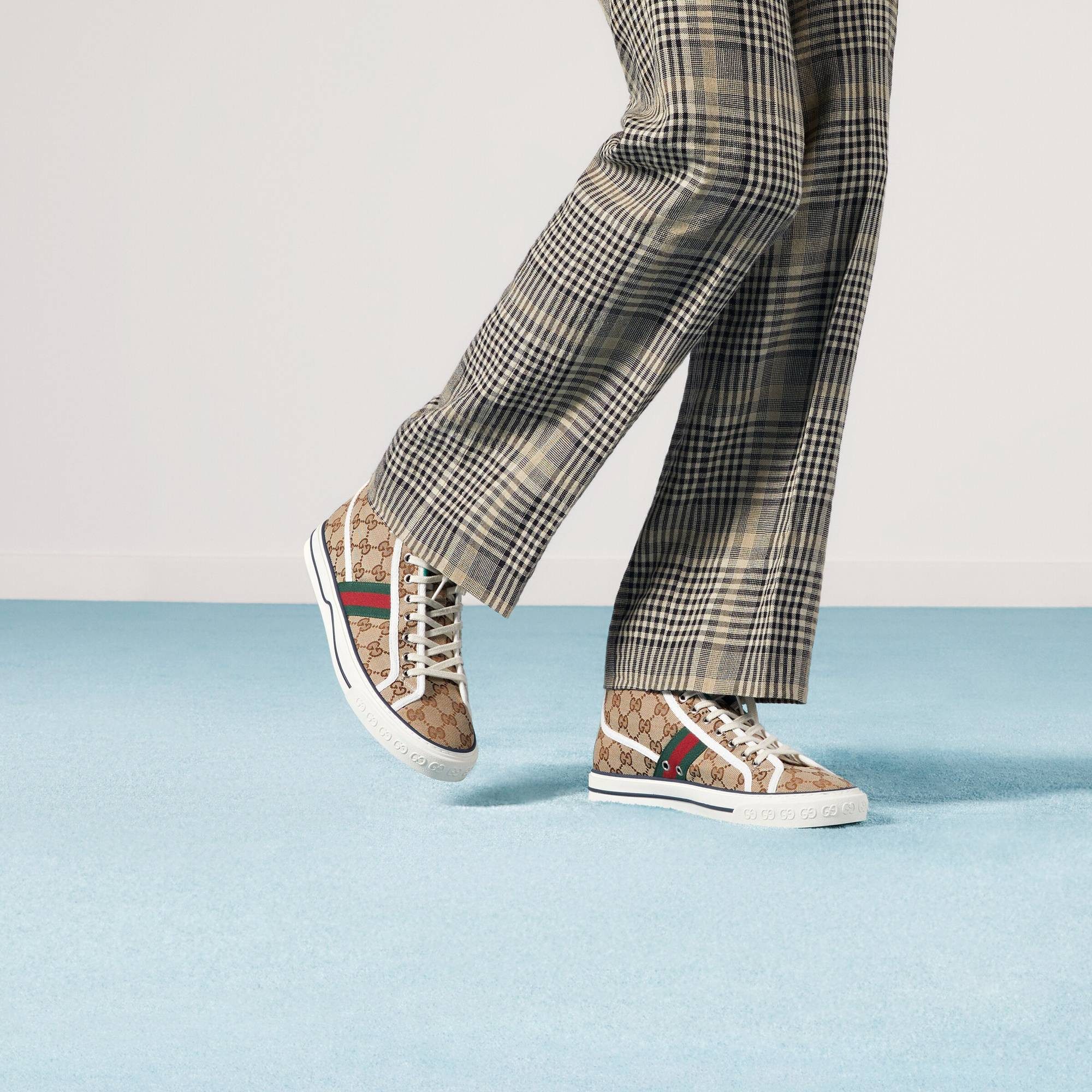 GUCCI High-Top Sneaker Tennis 1977 GG Supreme Sneaker