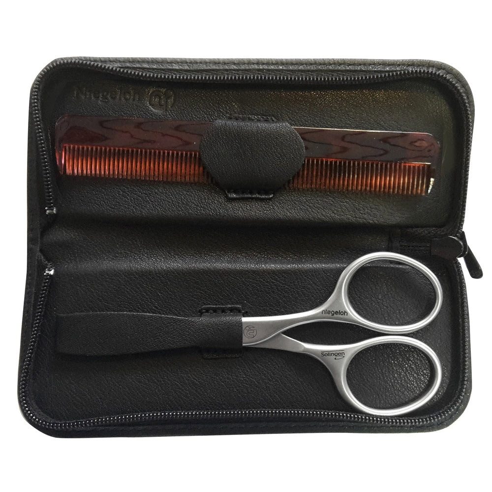 Niegeloh Solingen Körperrasierer Etui Modell Bartpflege-Etui 2tlg. schwarz - Made in Solingen, 1-tlg.