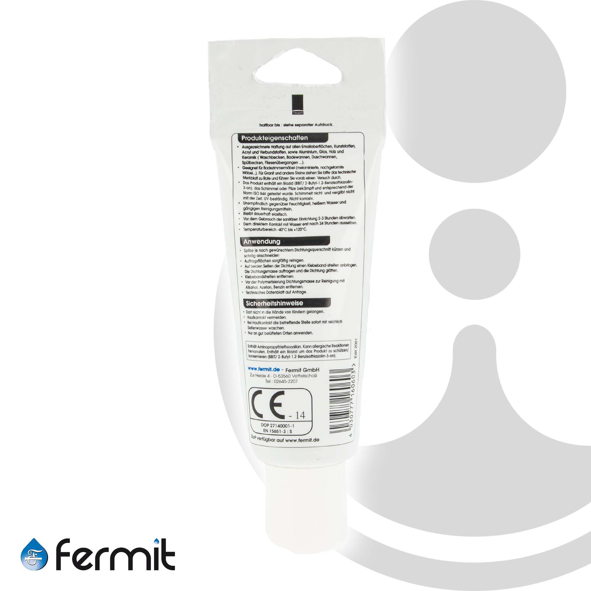 Fermit Silikon Fugendichtstoff Fermitopp N Silicone-Basis