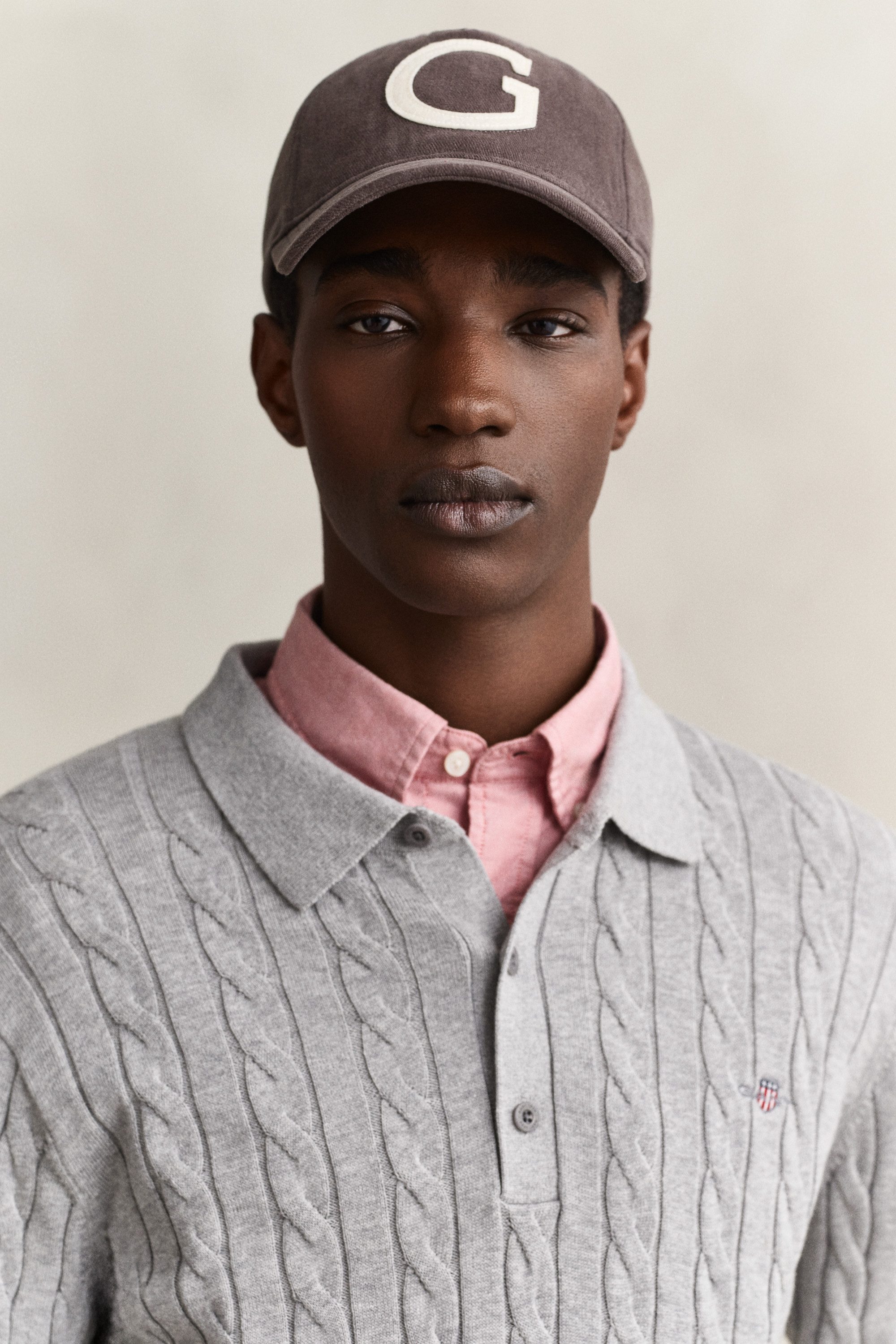 Gant Polokragenpullover COTTON CABLE POLO Regular fit mit Polokragen