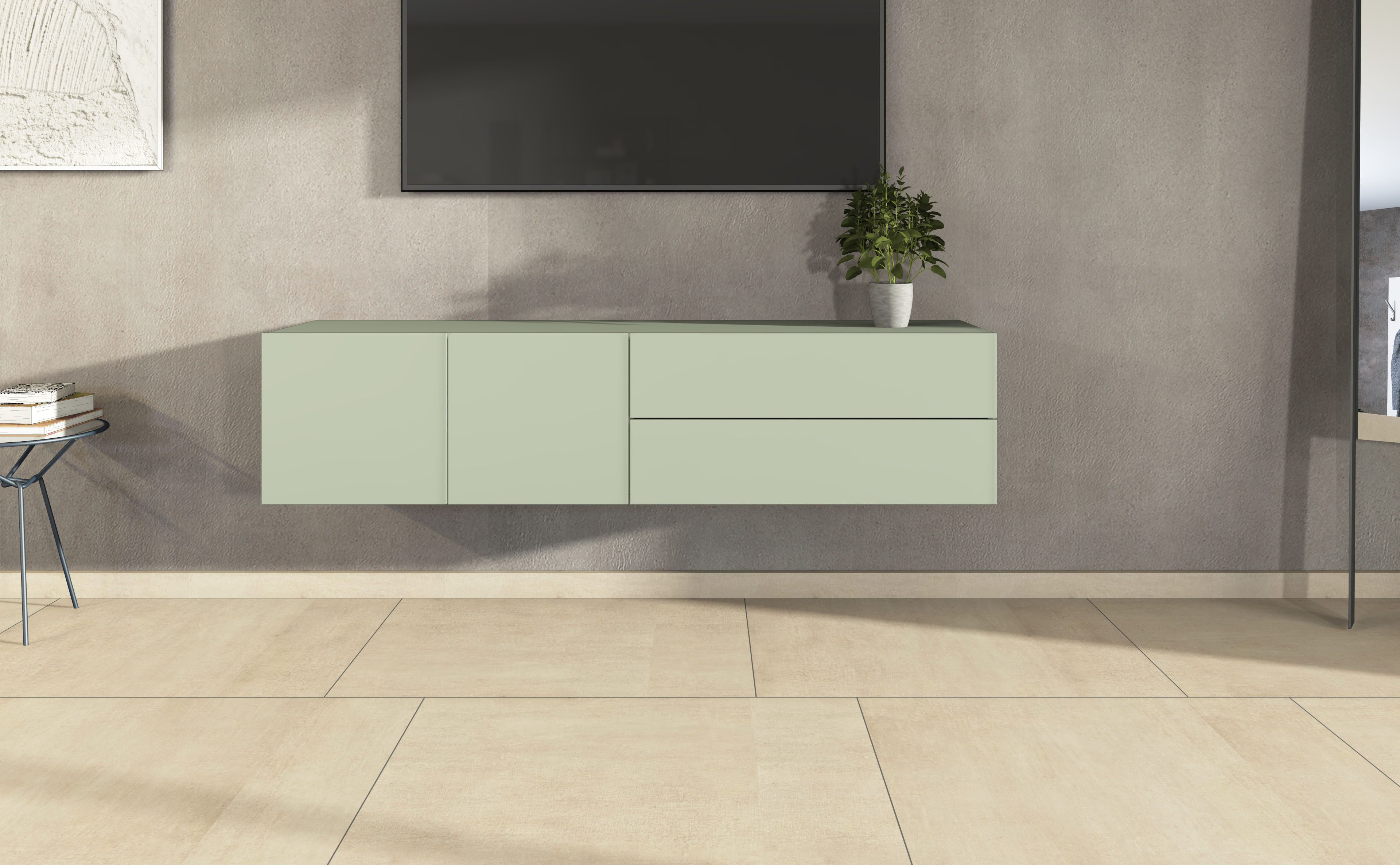 borchardt Möbel Lowboard Sophia, Breite 152 cm, hängend montierbar