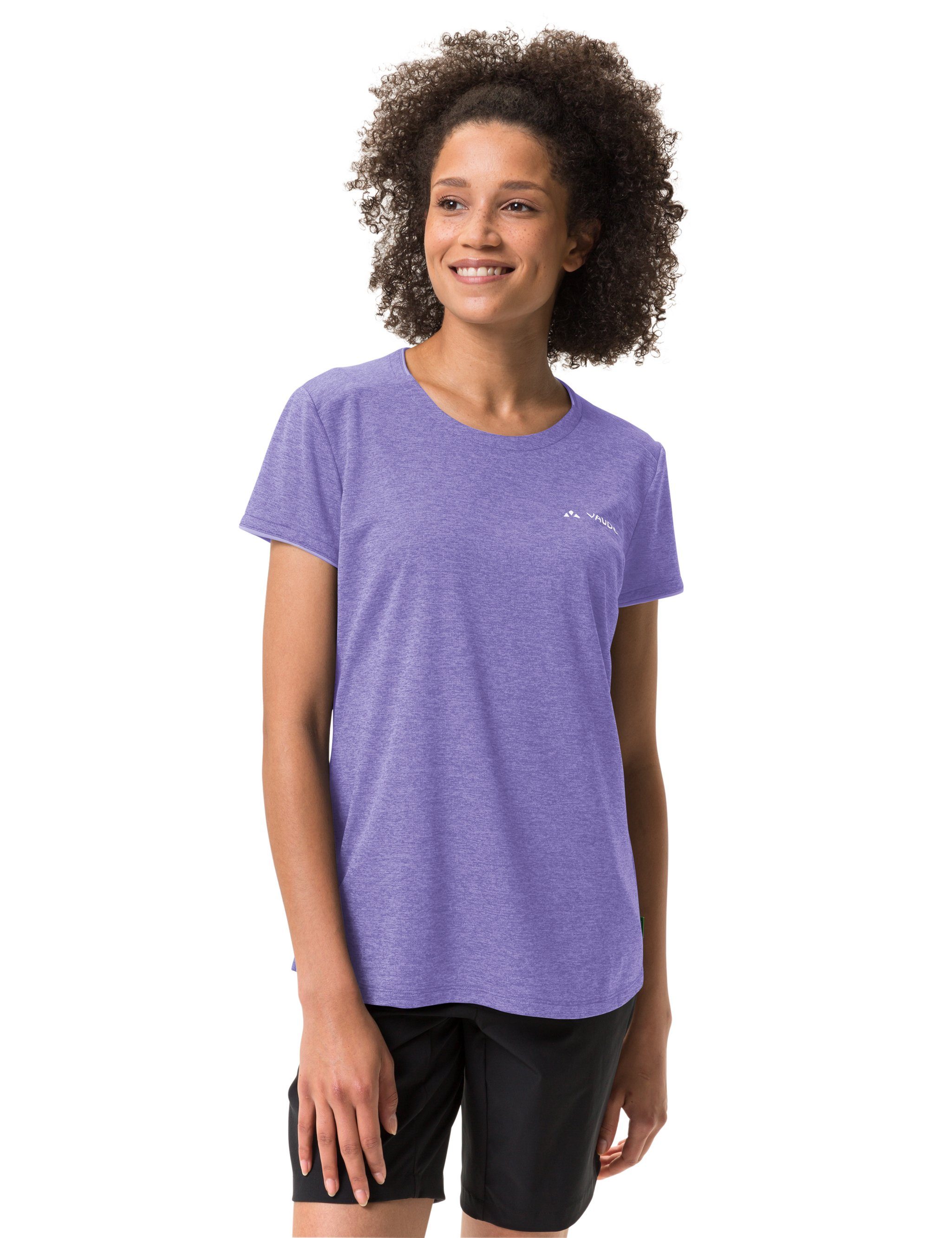 VAUDE Women's limonium T-Shirt Grüner Essential T-Shirt Knopf (1-tlg)