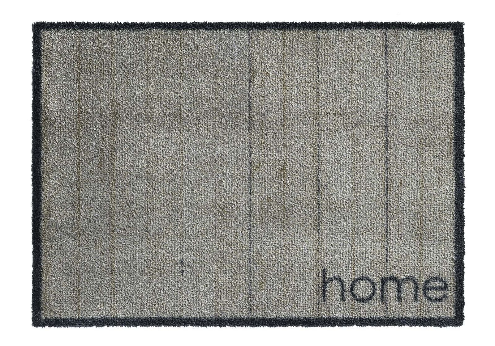 Fußmatte MD Entree Soft&Deco Eingangsmatte - Teppichmatte - Küchenteppich, MD Entree, rechteckig, Höhe: 8 mm, bei 30° waschbar, anti-rutsch, 50 x 70 cm, Rustic Home, beige