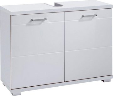Homexperts Waschbeckenunterschrank Nusa Breite 80 cm, Badezimmerschrank, Ausschnitt für Abwasserleitung