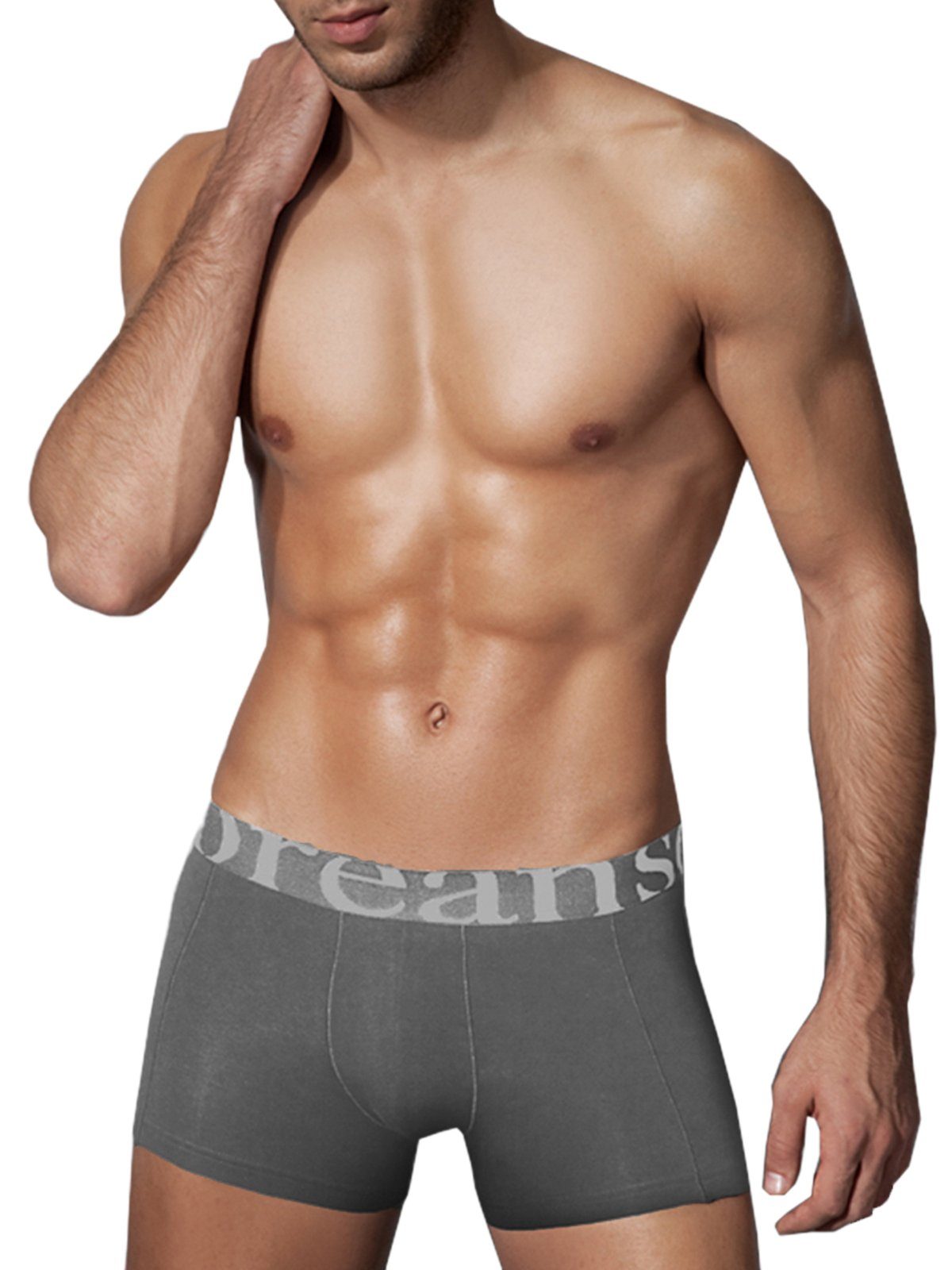 Doreanse Underwear Boxershorts hochwertige Herren Boxer Pants Männer Hipster DA1777 Smoke Grau