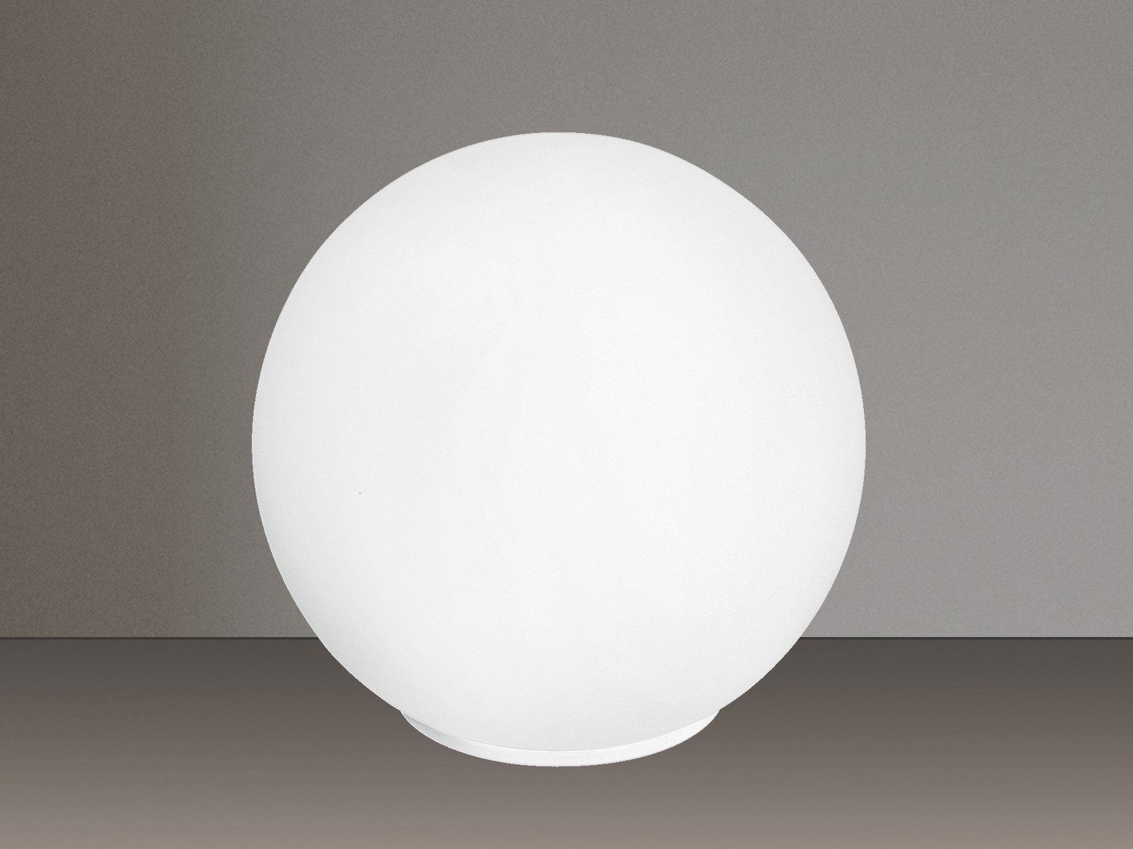 Luce Ambiente Design LED Nachttischlampe mit Glas-Kugel Lampenschirm, Ø 20cm, Dimmfunktion, LED wechselbar, Warmweiß, klein-e Kugel-Lampe, Tischlampe mit 3 Stufen-Dimmer E14 Leuchtmittel