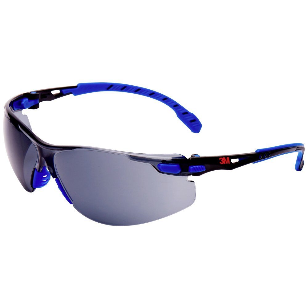 3M Arbeitsschutzbrille 3M Solus Schutzbrille Antibeschlag-Schutz S1102SGAF Blau, Schwarz mit