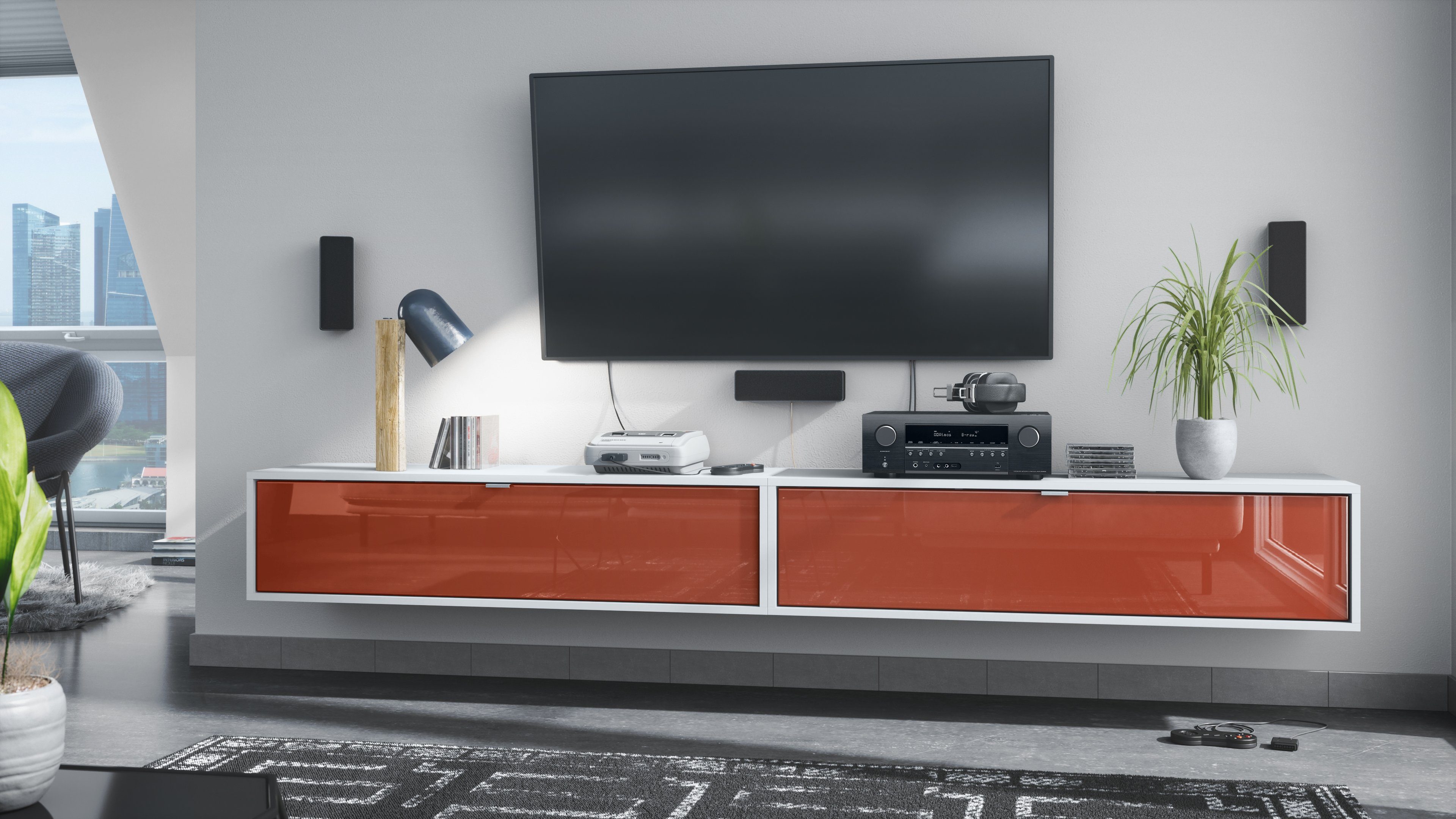 Vladon Lowboard Lana 1200 (2er-Set Tv-Kommode, günstig online kaufen