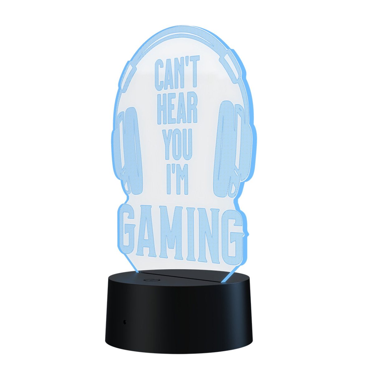 Qware Gaming LED Dekolicht 3D LED Lampe – RGB Tischlampe mit Farbwechsel un günstig online kaufen