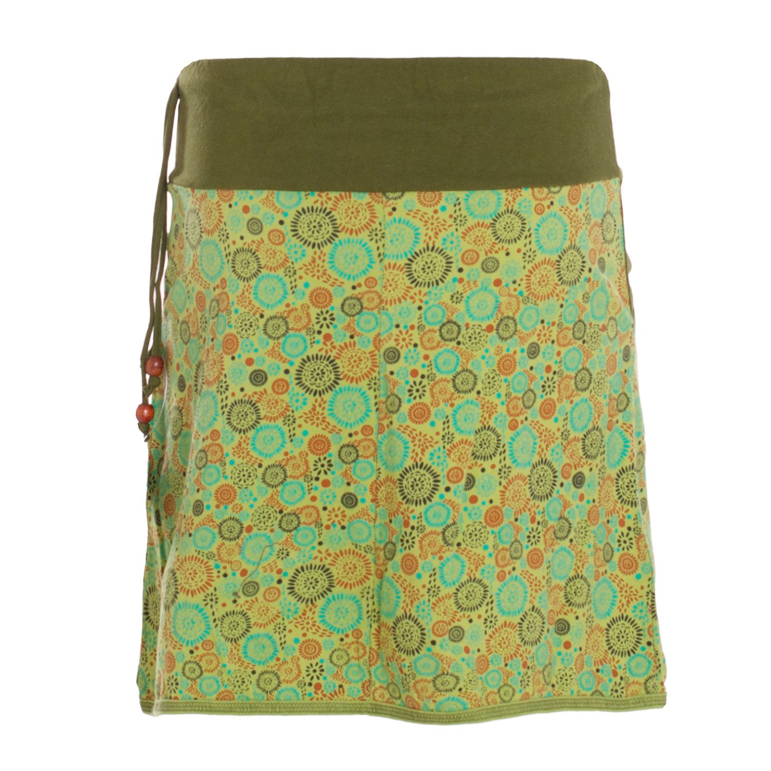 Vishes Minirock Baumwolle Blumen-Muster extra breiter günstig online kaufen