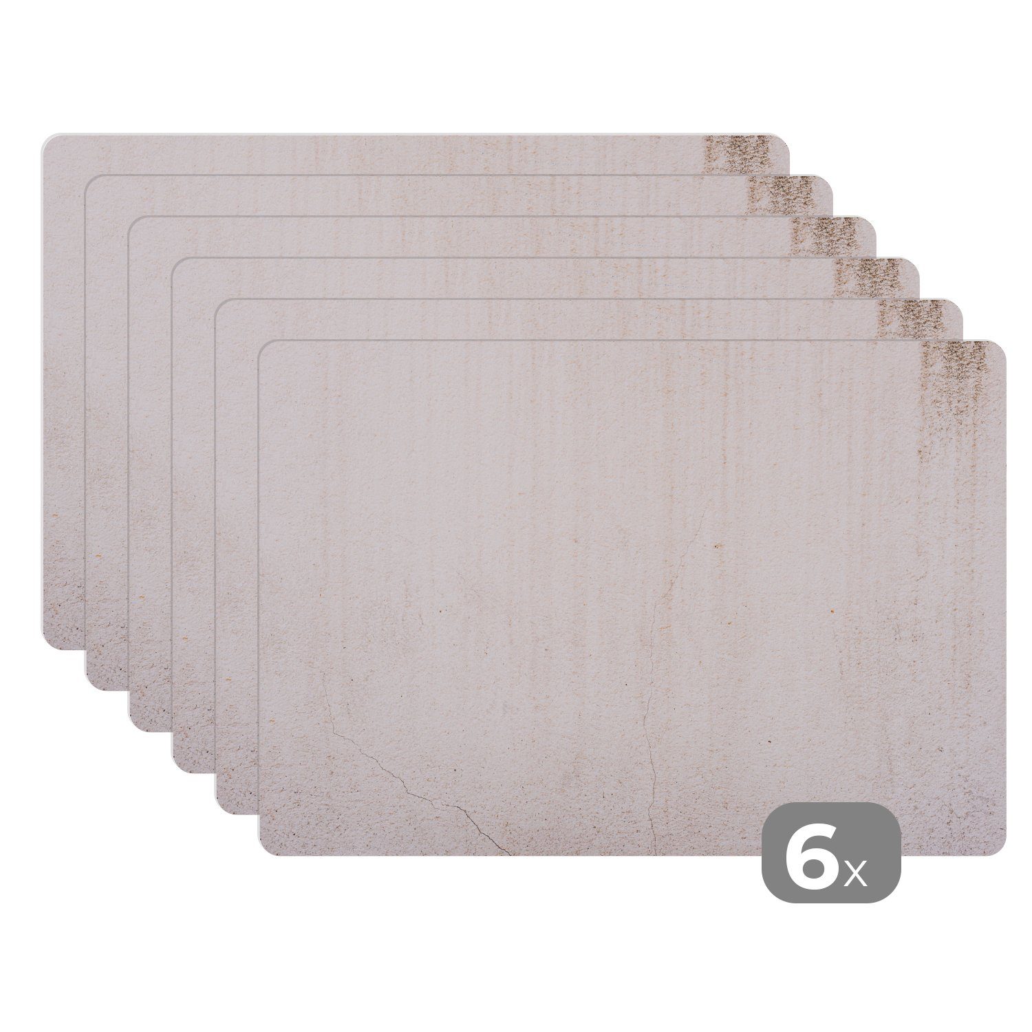Platzset Beton - Wand - Weiß