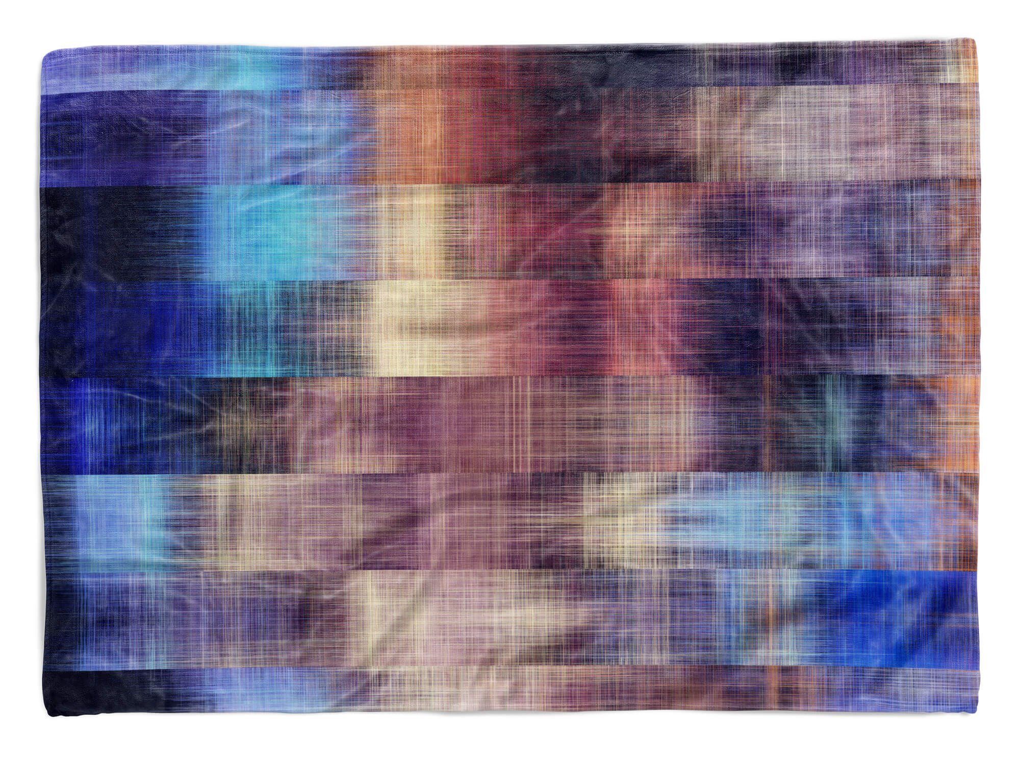 Sinus Art Handtücher Handtuch Strandhandtuch Struktur Muster Kuscheldecke Baumwolle-Polyester-Mix Handtuch Kunstvoll, Fotomotiv (1-St), mit Saunatuch