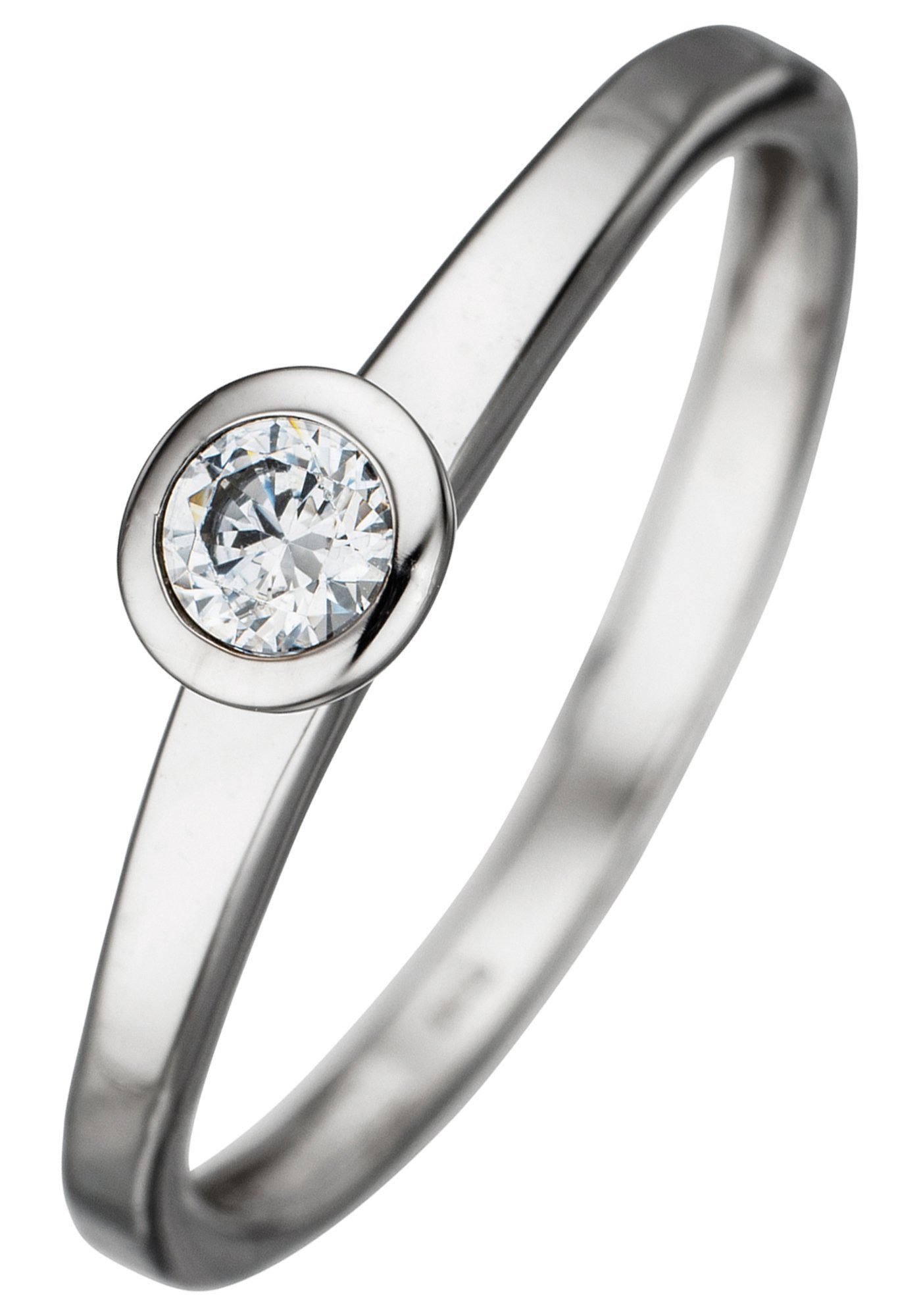 JOBO Goldring, 333 Weißgold mit Zirkonia günstig online kaufen