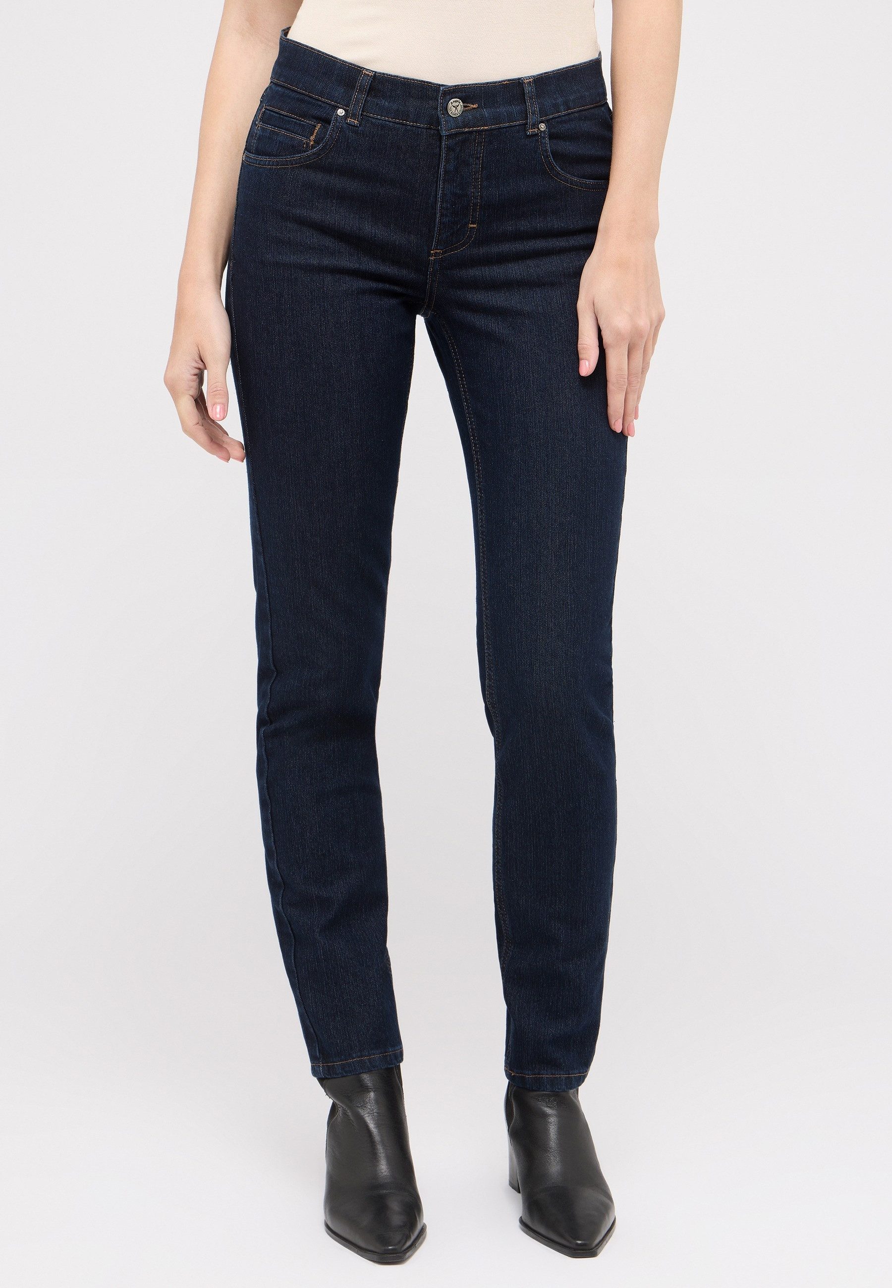 ANGELS 5-Pocket-Jeans CICI aus sportivem Denim