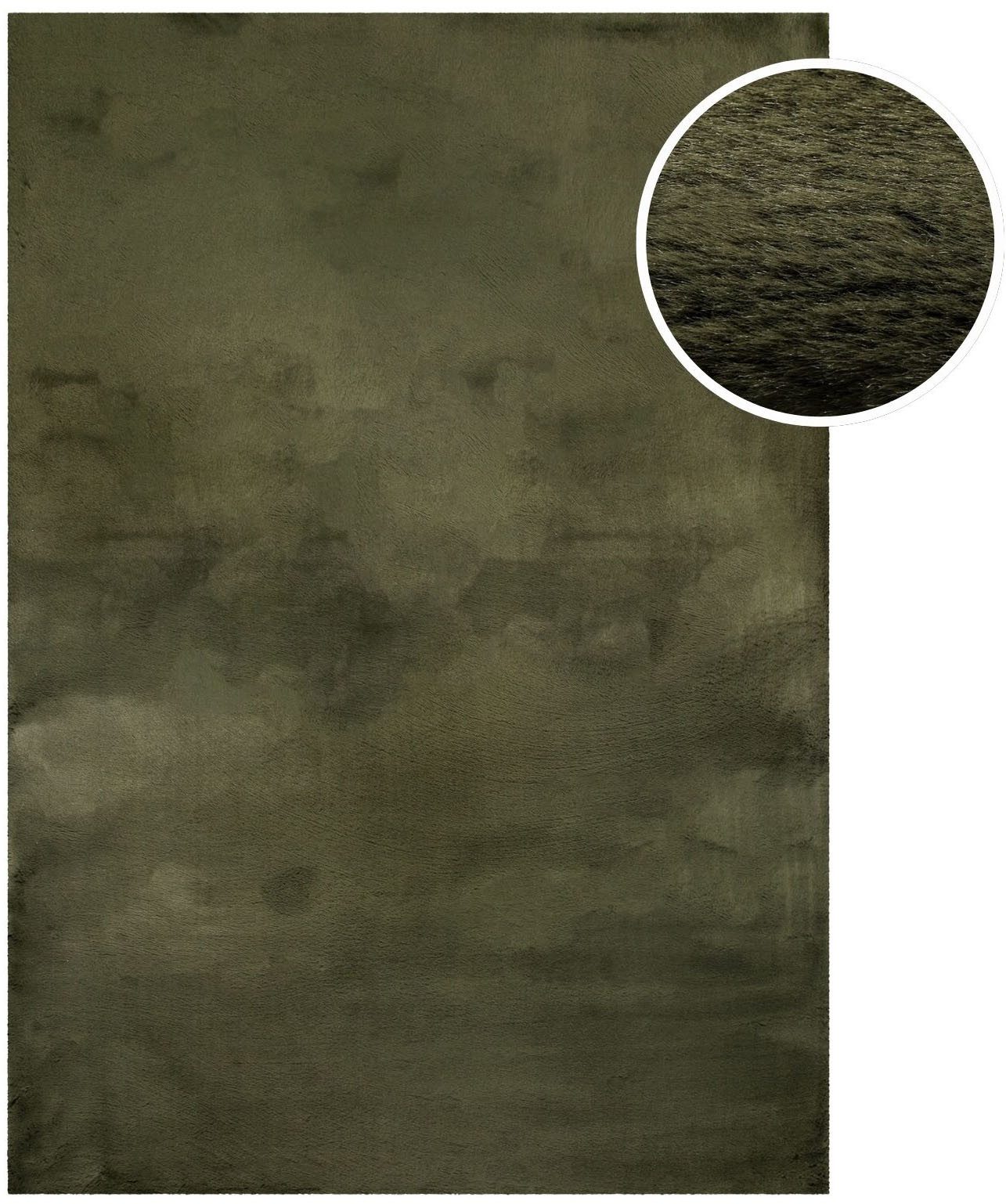 Esprit Hochflor-Teppich Alice ESP-4377, Kunstfell, rechteckig, Höhe: 25 mm, Kaninchenfell-Haptik, besonders weich und dicht, für alle Räume