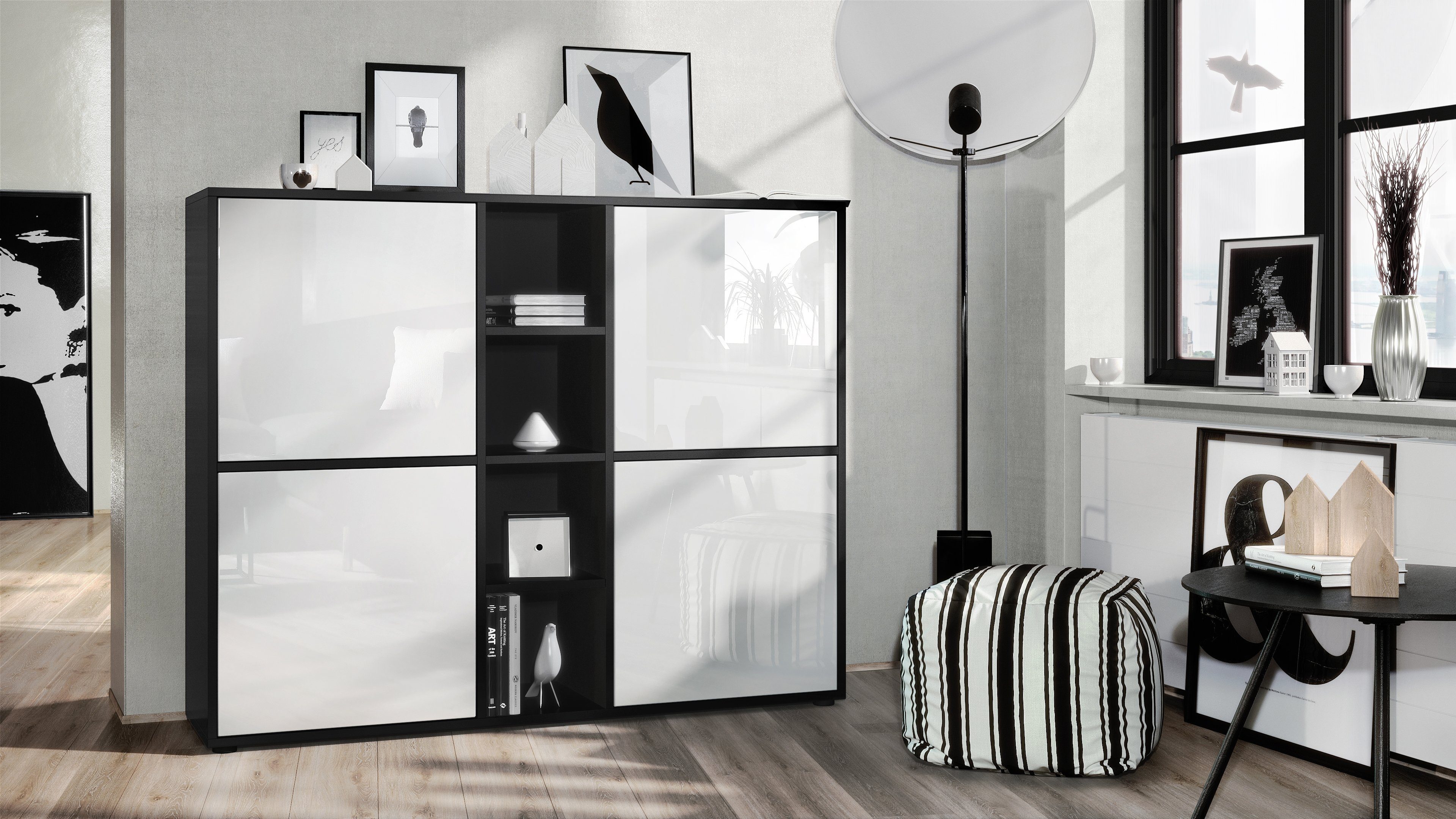 Vladon Highboard Cuba V3 (Highboard, Schrank günstig online kaufen