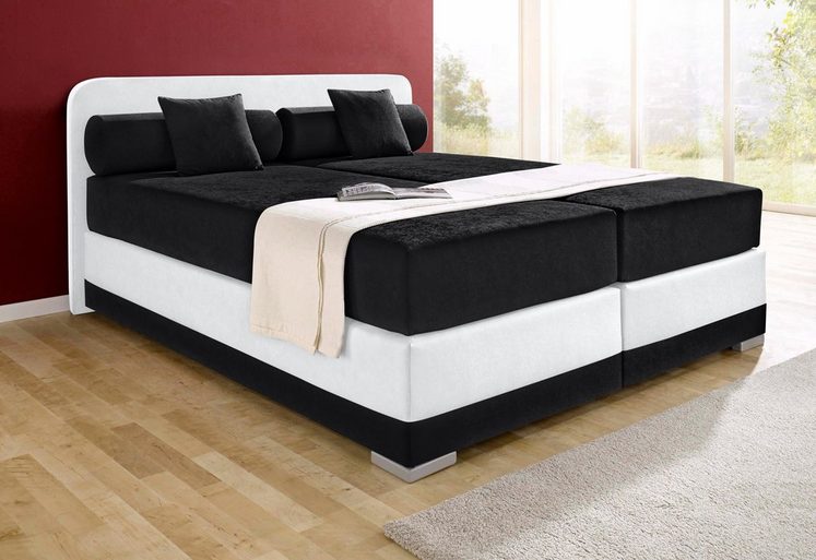 Boxspringbett niedriges Kopfteil 90 cm Kopfteil