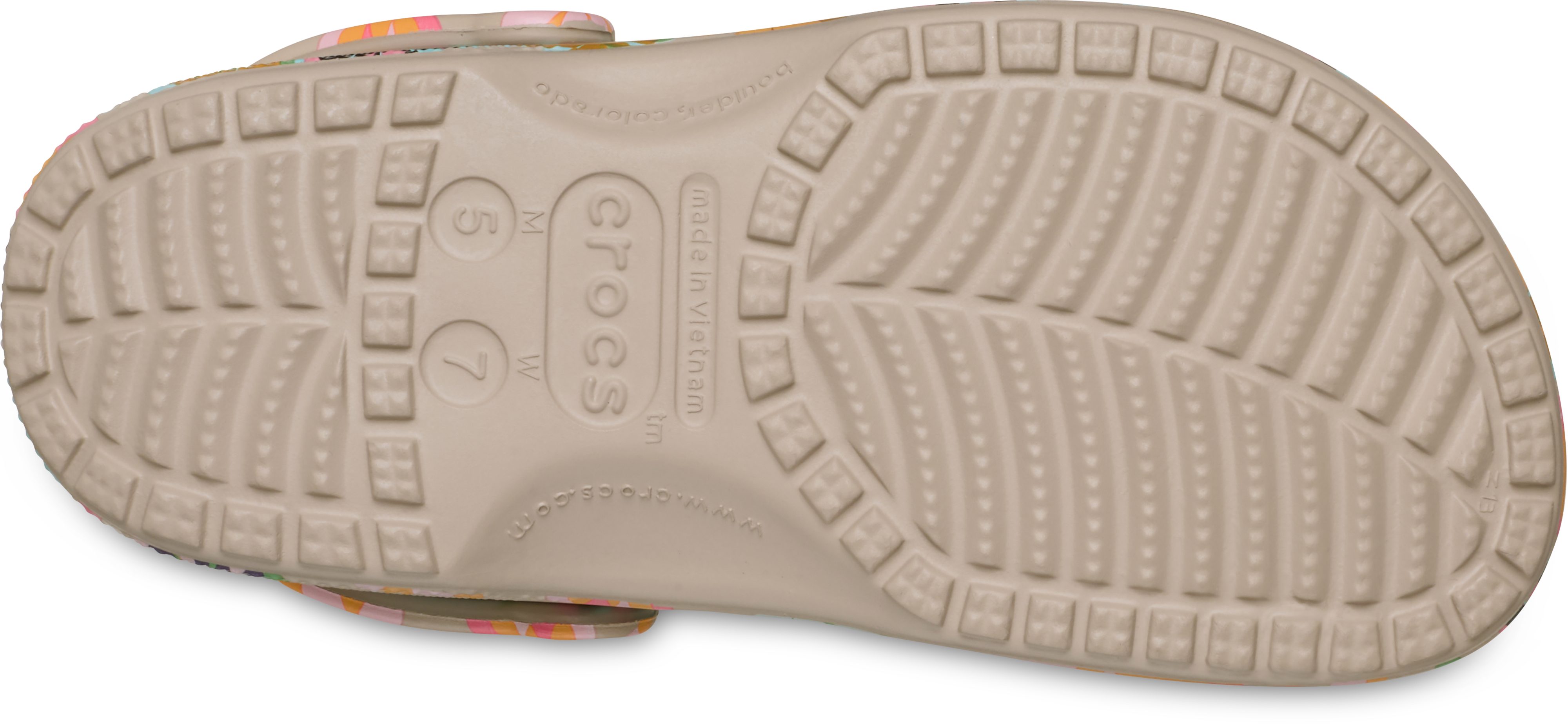 Crocs Classic Retro Summer Clog Clog Sommerschuh, Gartenschuh, Urlaubsschuh mit Blütendruck