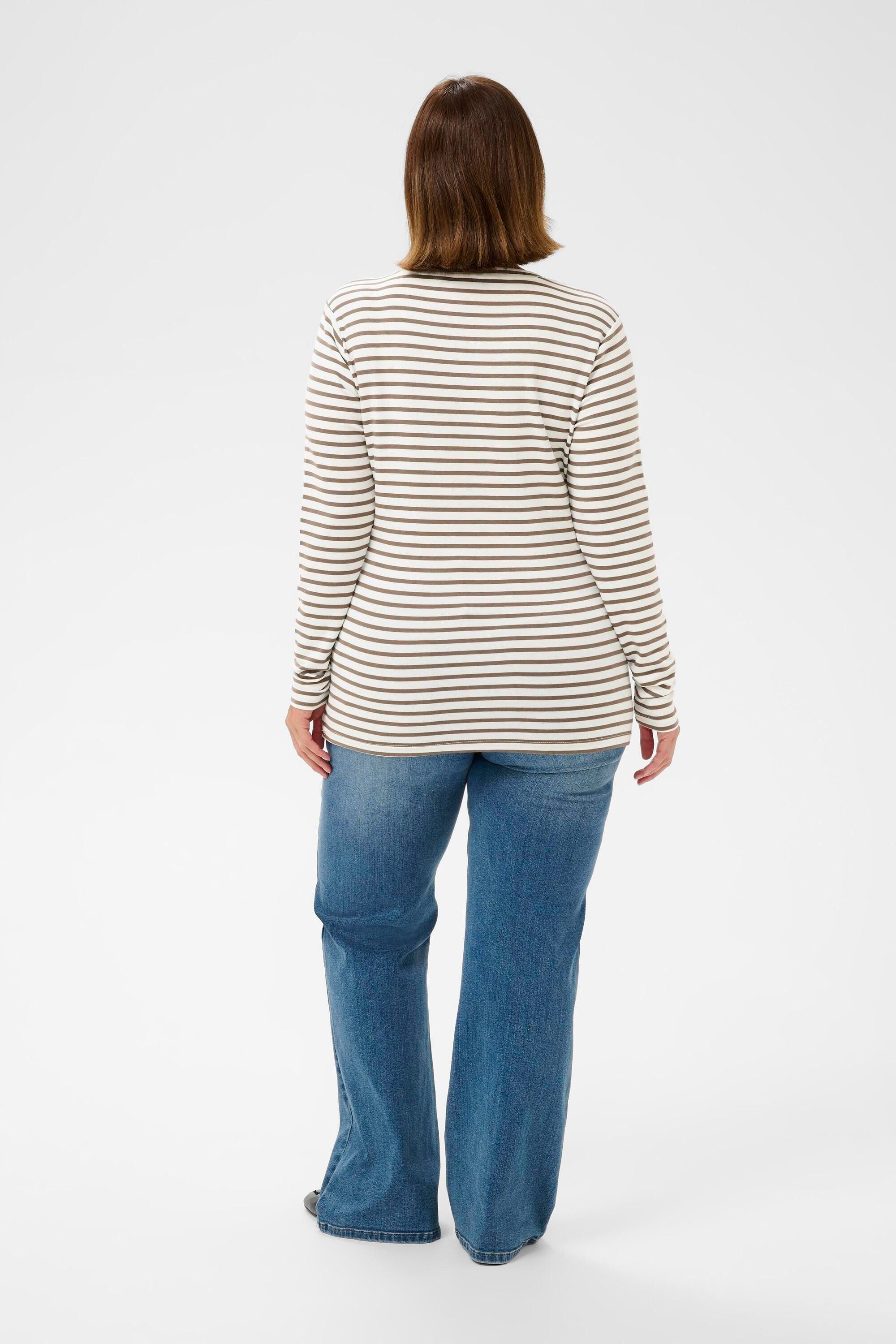 KAFFE Curve Langarmbluse Langarm-Shirt KClia Große günstig online kaufen