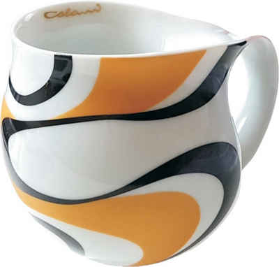Colani Tasse Becher Tasse Kaffeetasse Wave Schwarz 260ml, Porzellan, Mikrowellengeeignet